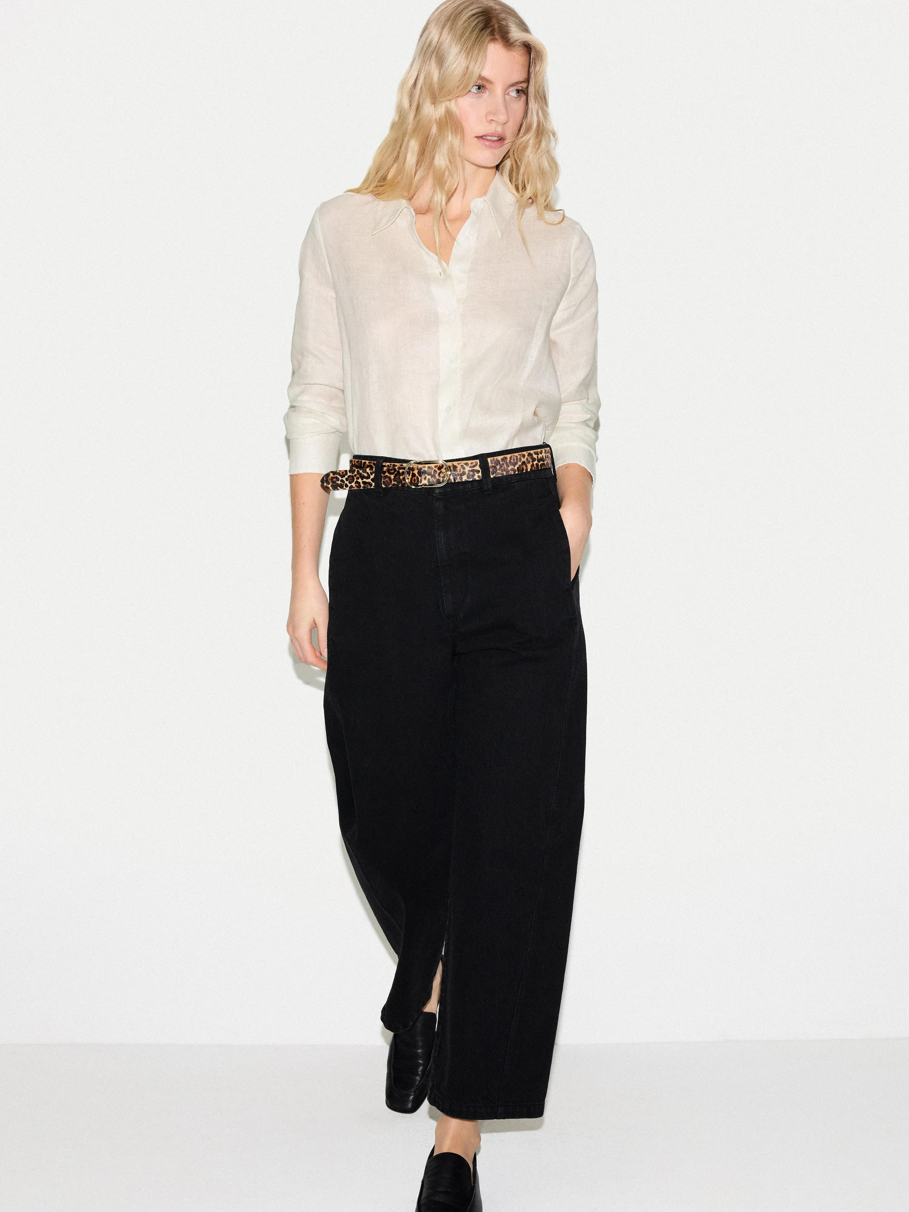 Linen Shirt | White sold by Jigsaw product image thumbnail 3