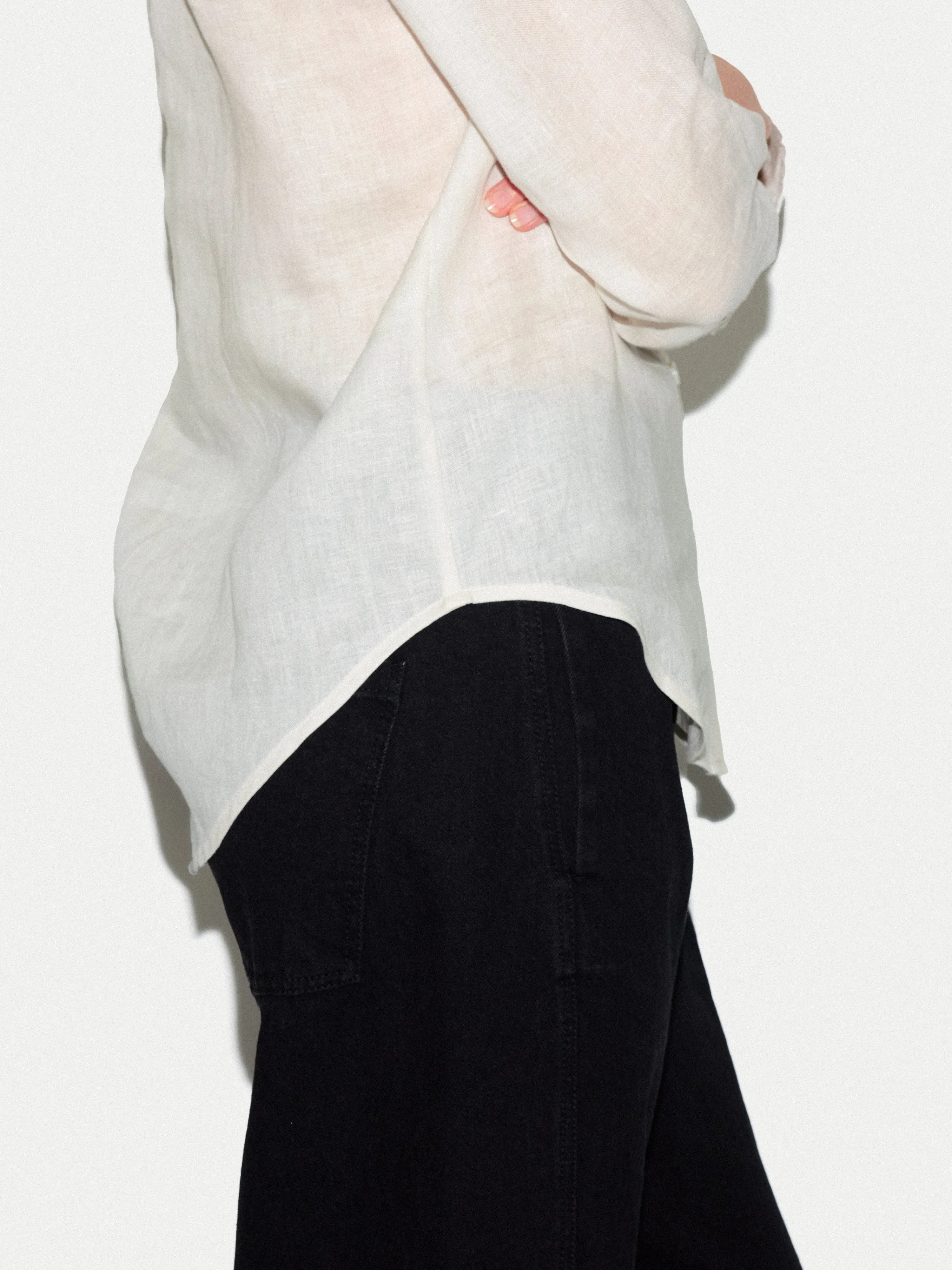Linen Shirt | White sold by Jigsaw product image thumbnail 4