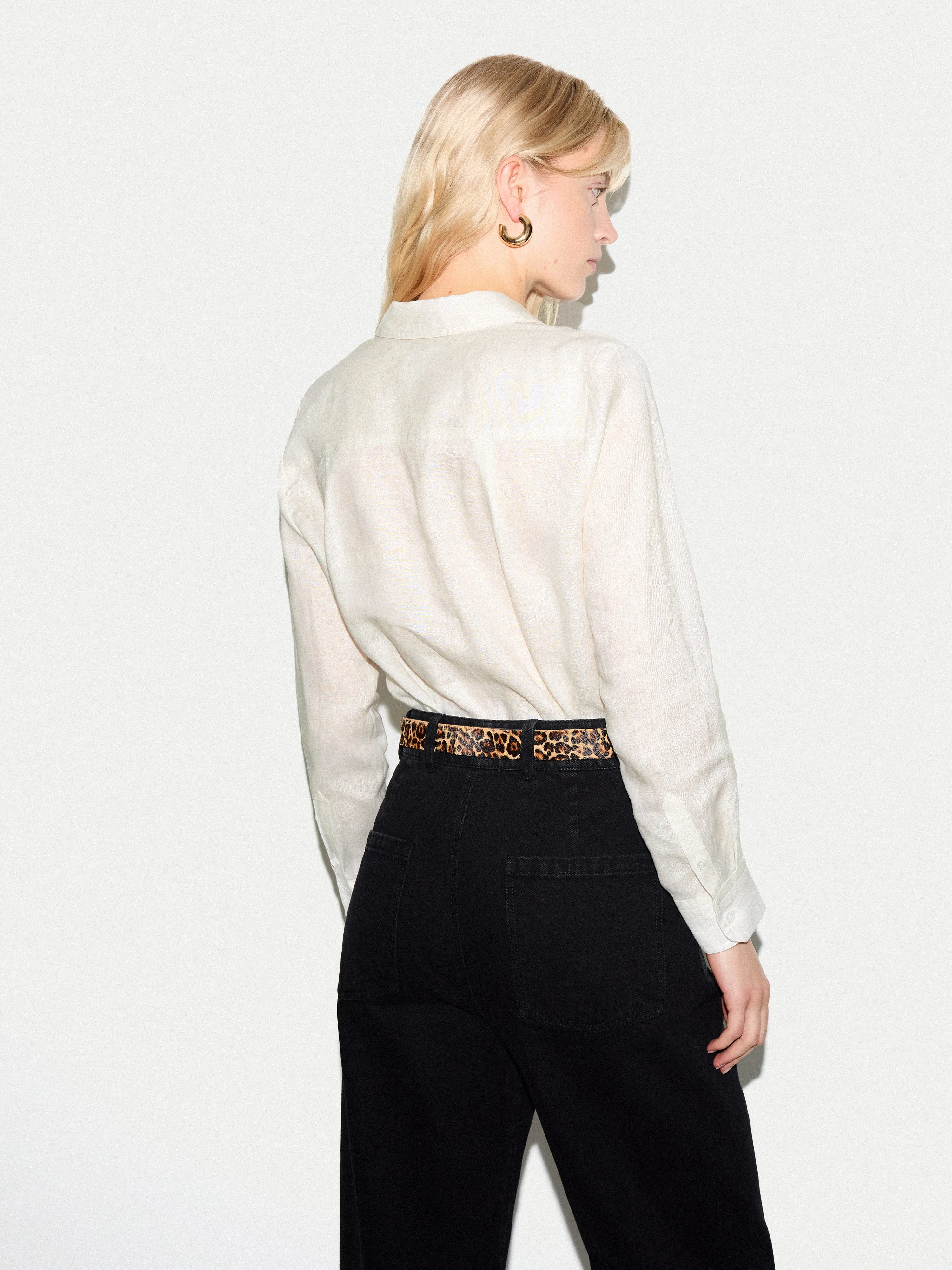 Linen Shirt | White sold by Jigsaw product image thumbnail 5