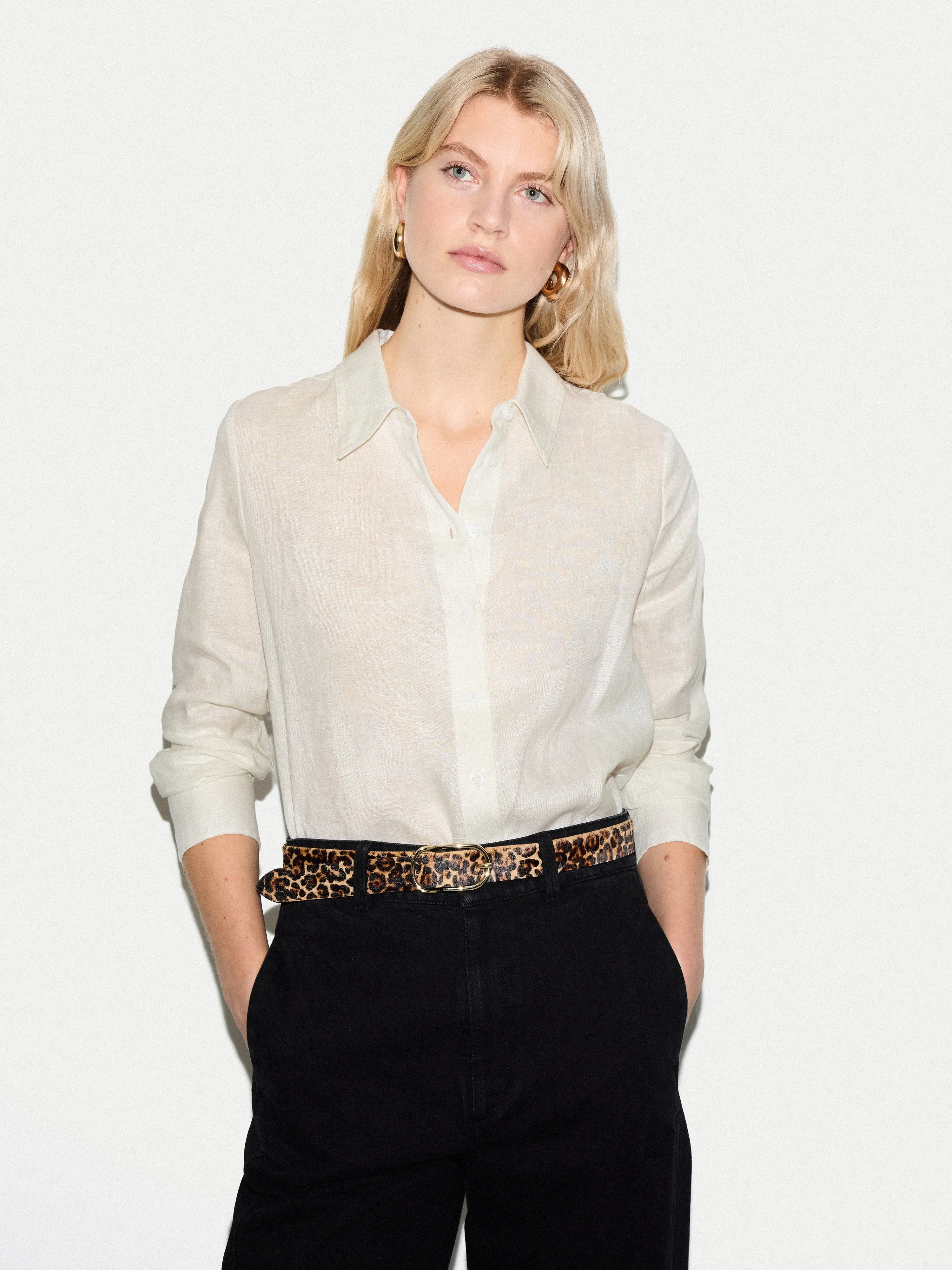 Linen Shirt | White sold by Jigsaw