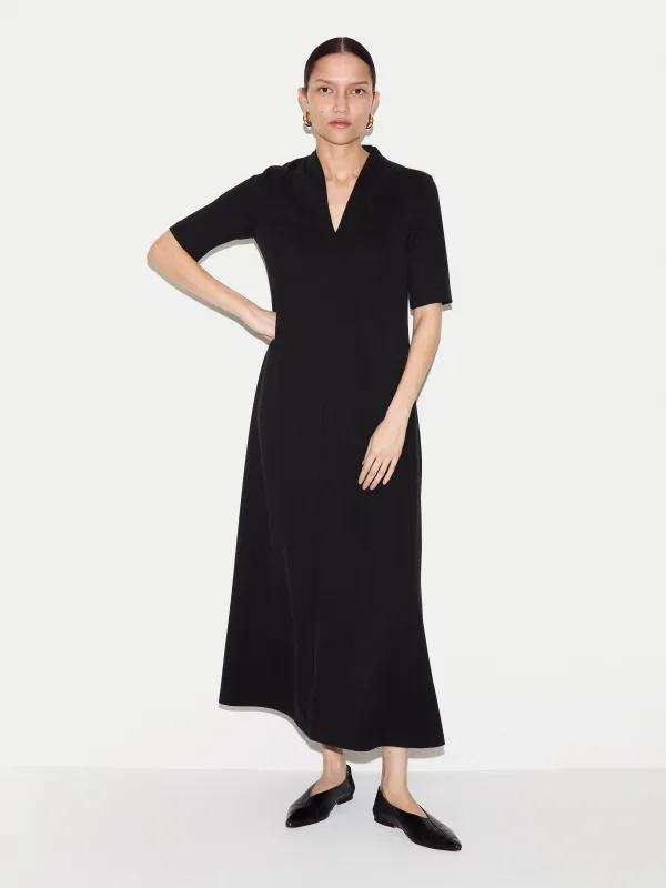 Modal Cupro Trapeze Maxi Dress | Black sold by Jigsaw