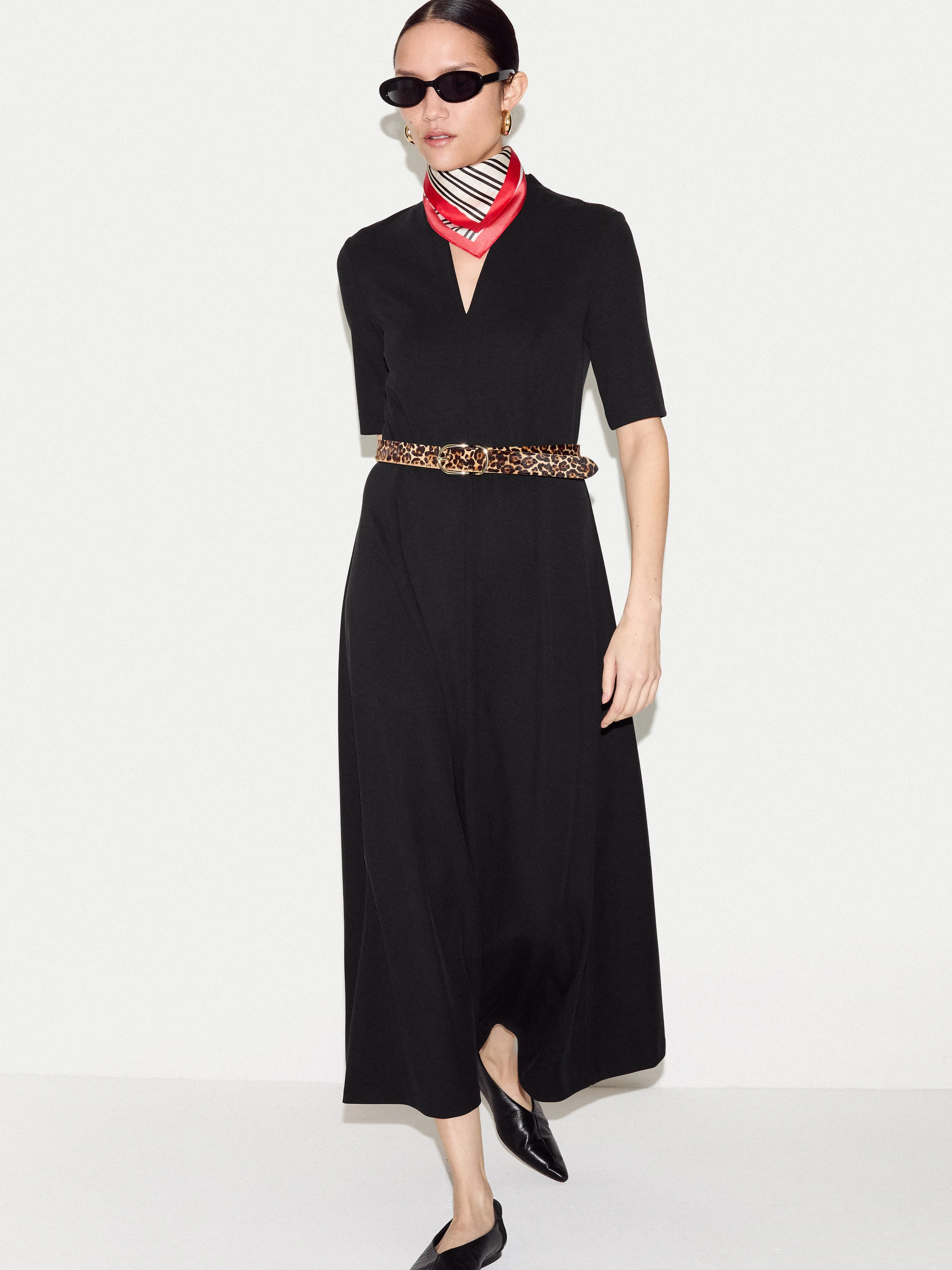 Modal Cupro Trapeze Maxi Dress | Black sold by Jigsaw product image thumbnail 2
