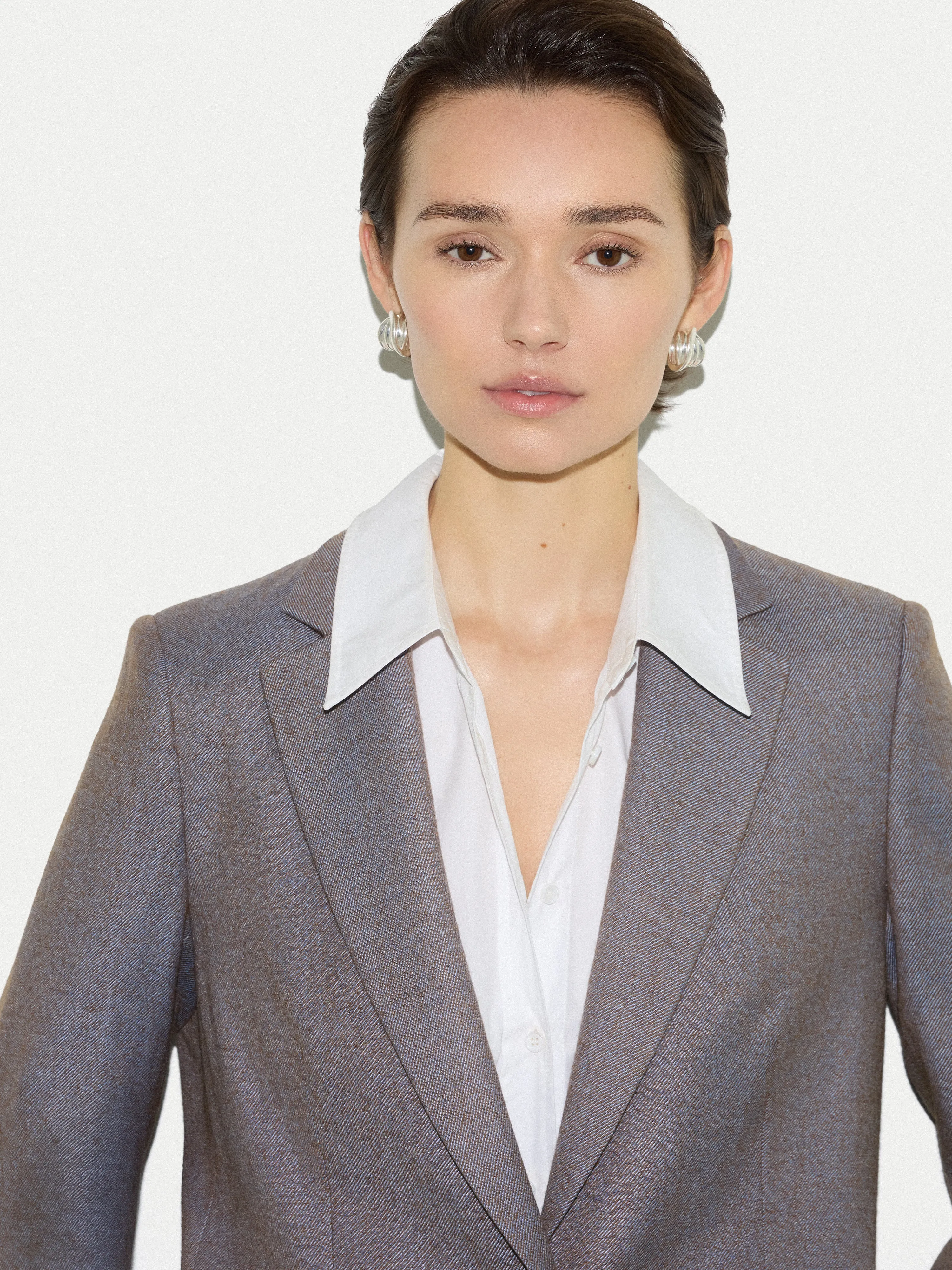 Wool Knox Tailored Blazer | Blue sold by Jigsaw product image thumbnail 4