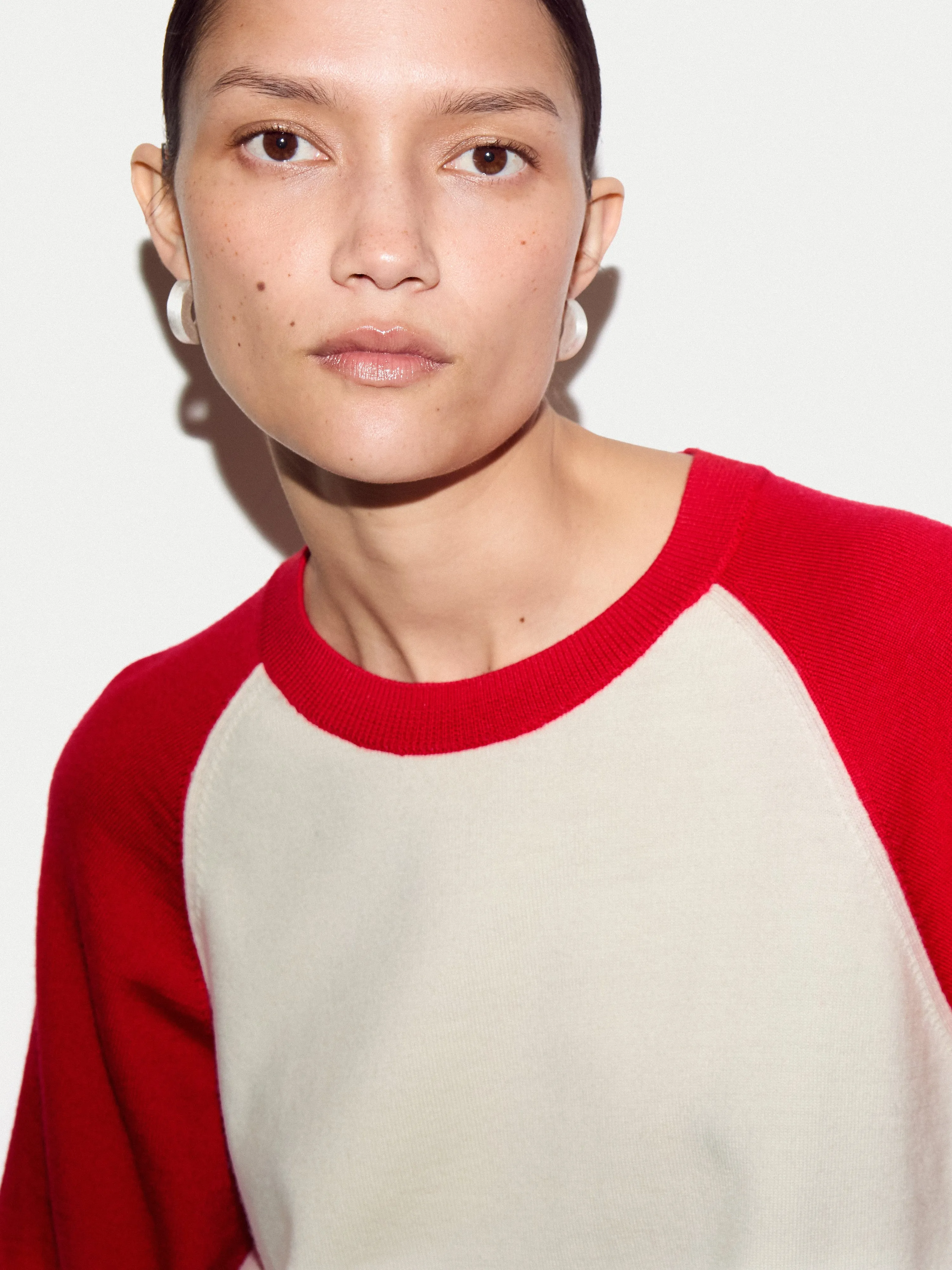 Merino Raglan Short Sleeve Jumper | Red sold by Jigsaw product image thumbnail 3