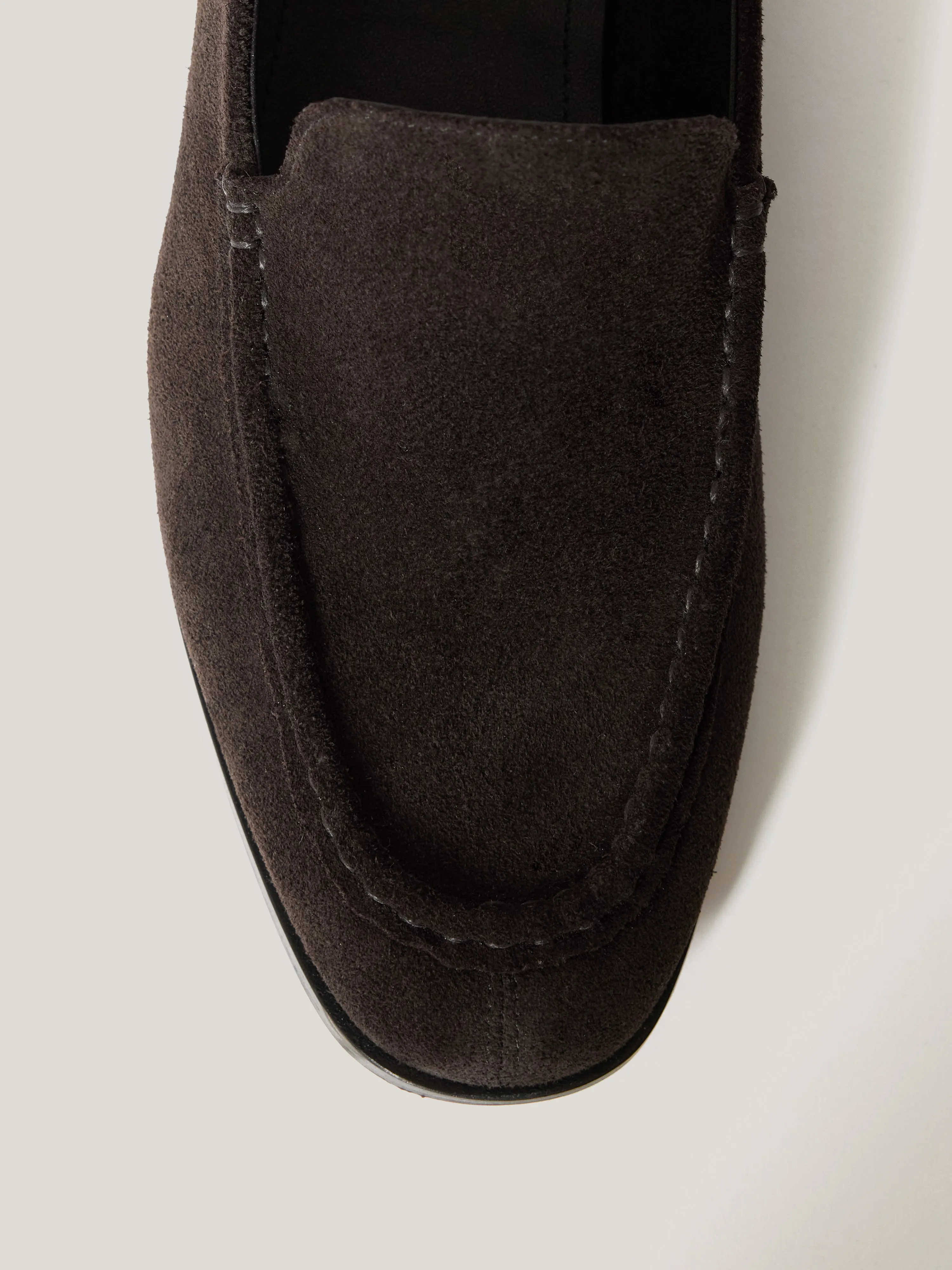 Soft Suede Moccasin Loafer | Chocolate sold by Jigsaw product image thumbnail 5