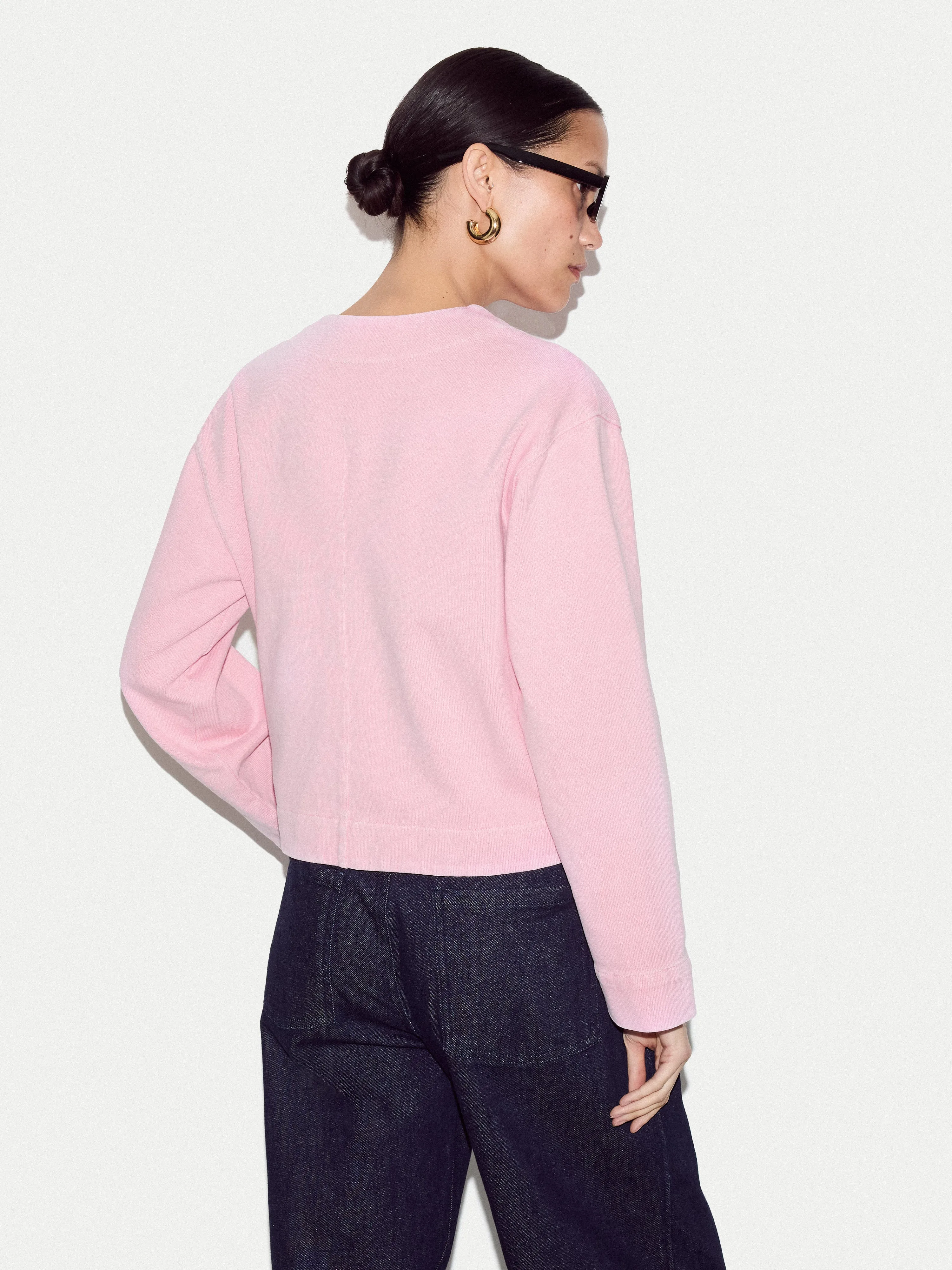 Washed Heavy Jersey Jacket | Pink sold by Jigsaw product image thumbnail 4