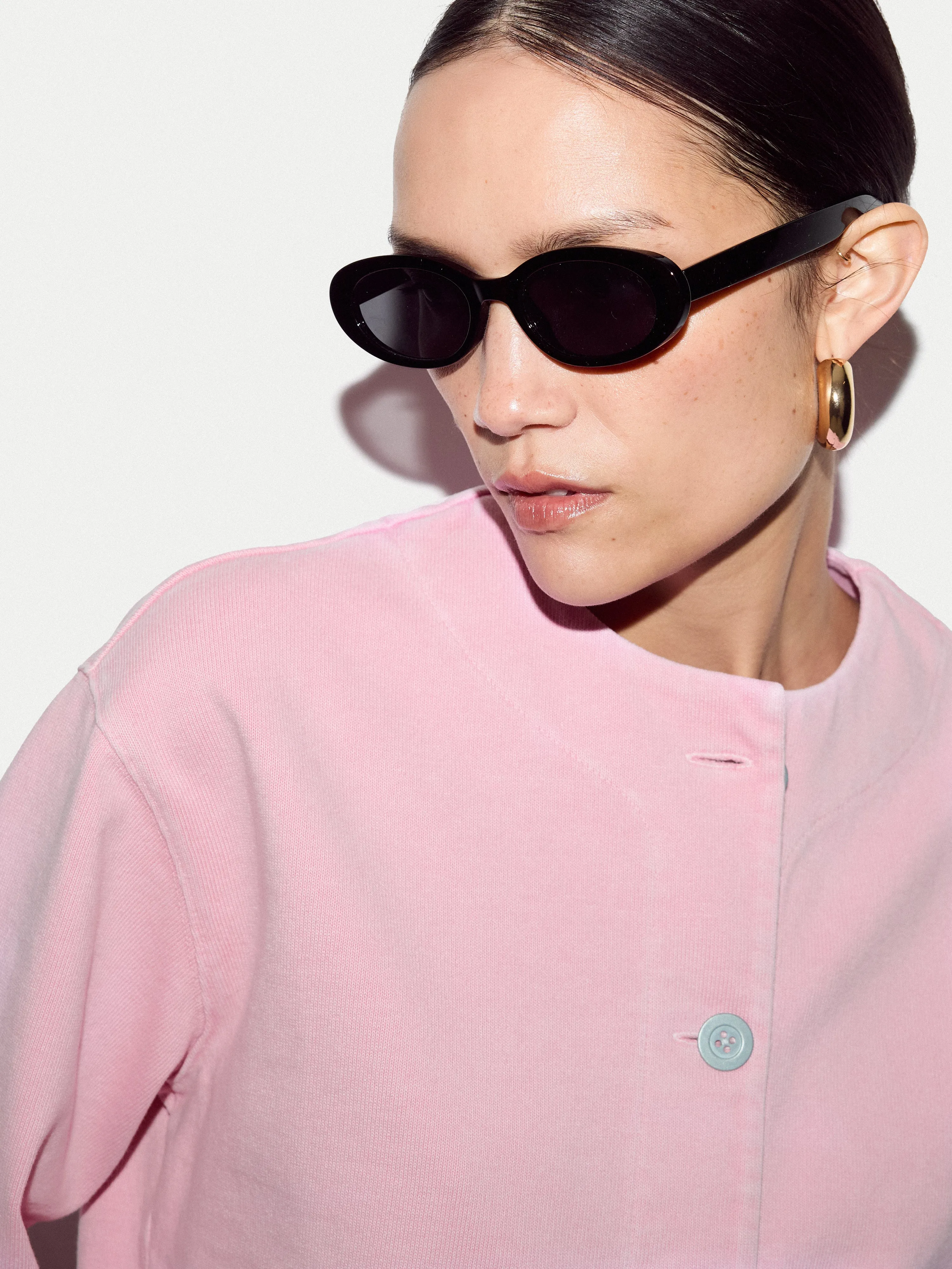 Washed Heavy Jersey Jacket | Pink sold by Jigsaw product image thumbnail 2