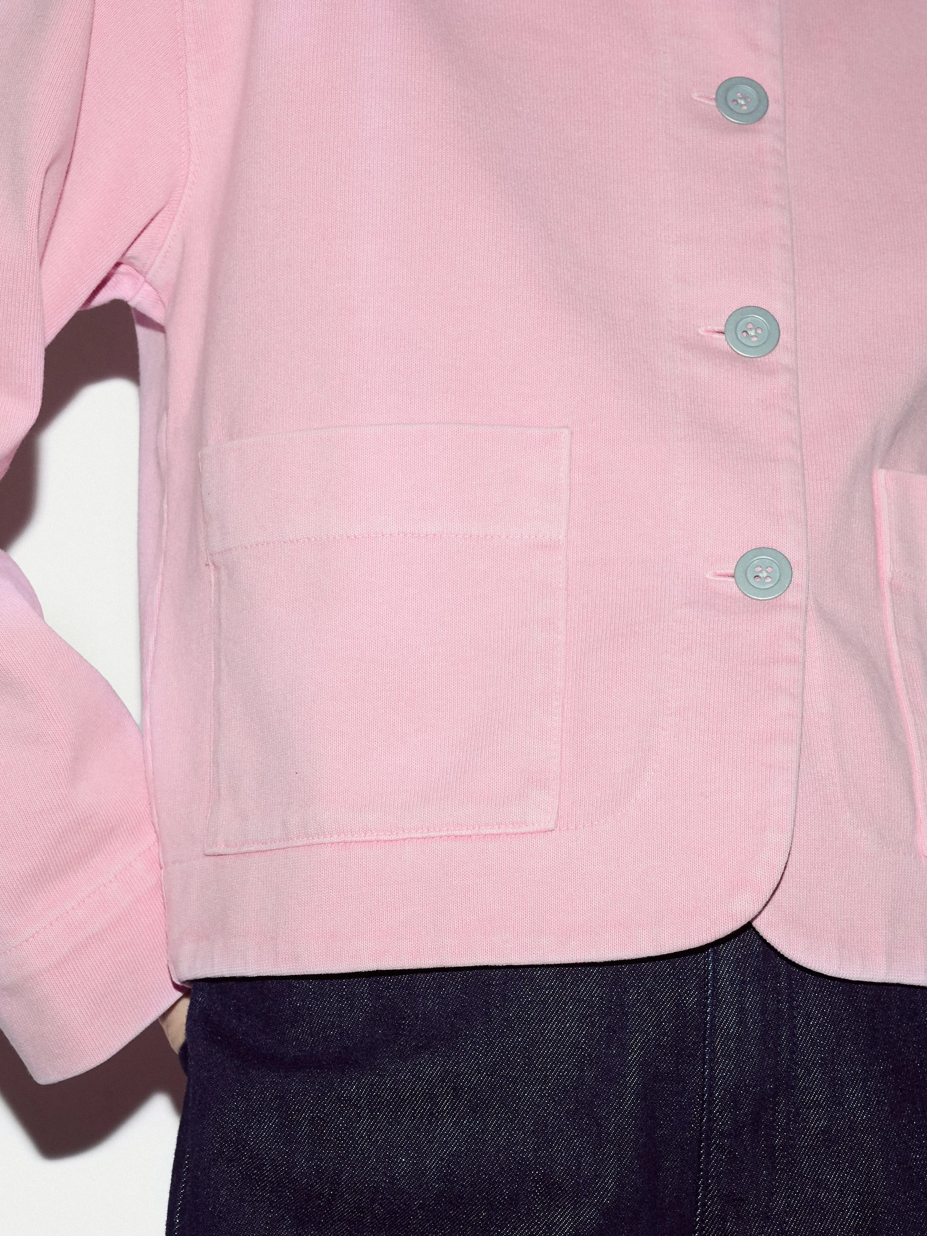Washed Heavy Jersey Jacket | Pink sold by Jigsaw product image thumbnail 3