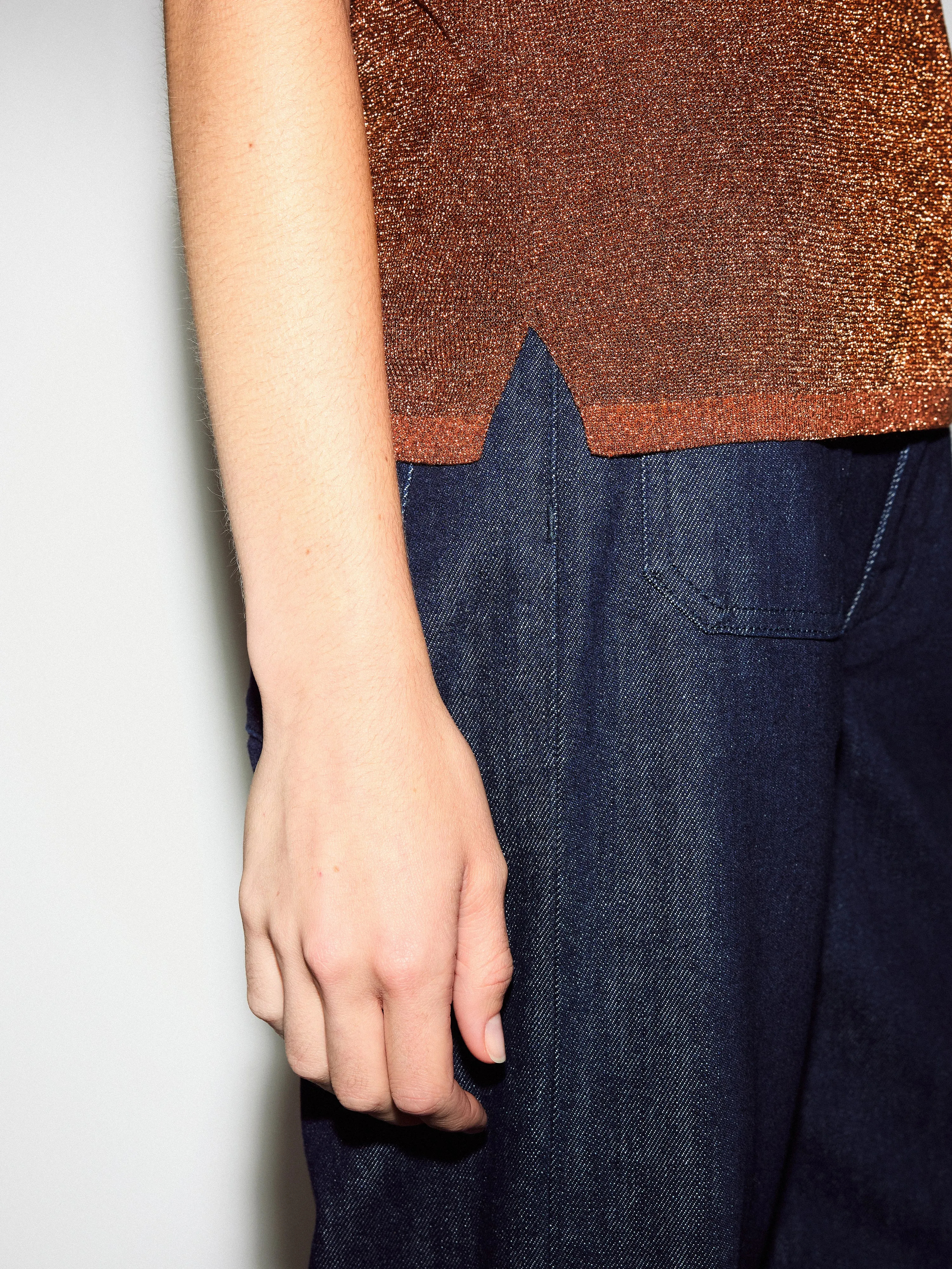 Metallic Scoop Tank | Bronze sold by Jigsaw product image thumbnail 4