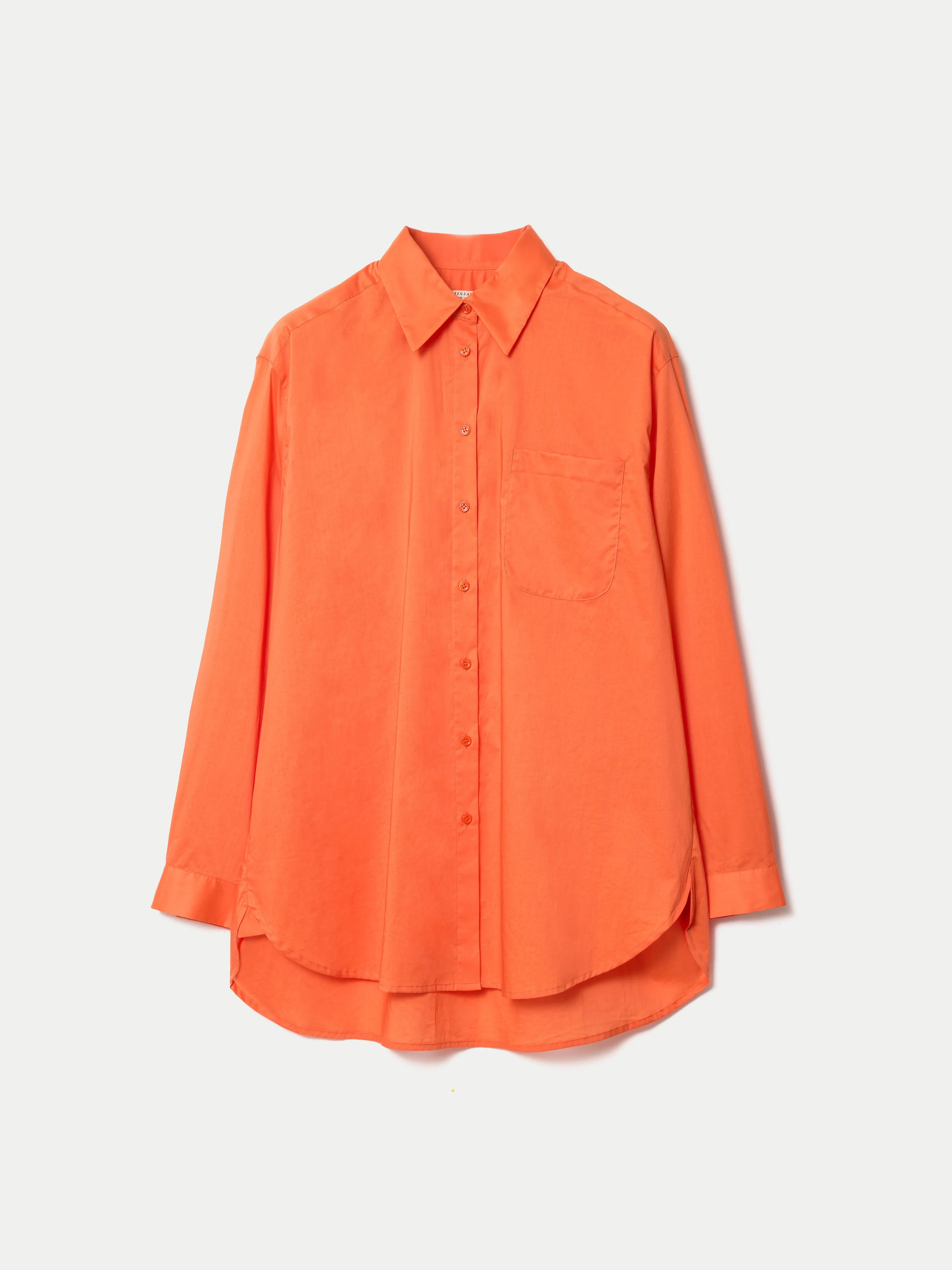 Cotton Voile Relaxed Shirt | Orange sold by Jigsaw product image thumbnail 5