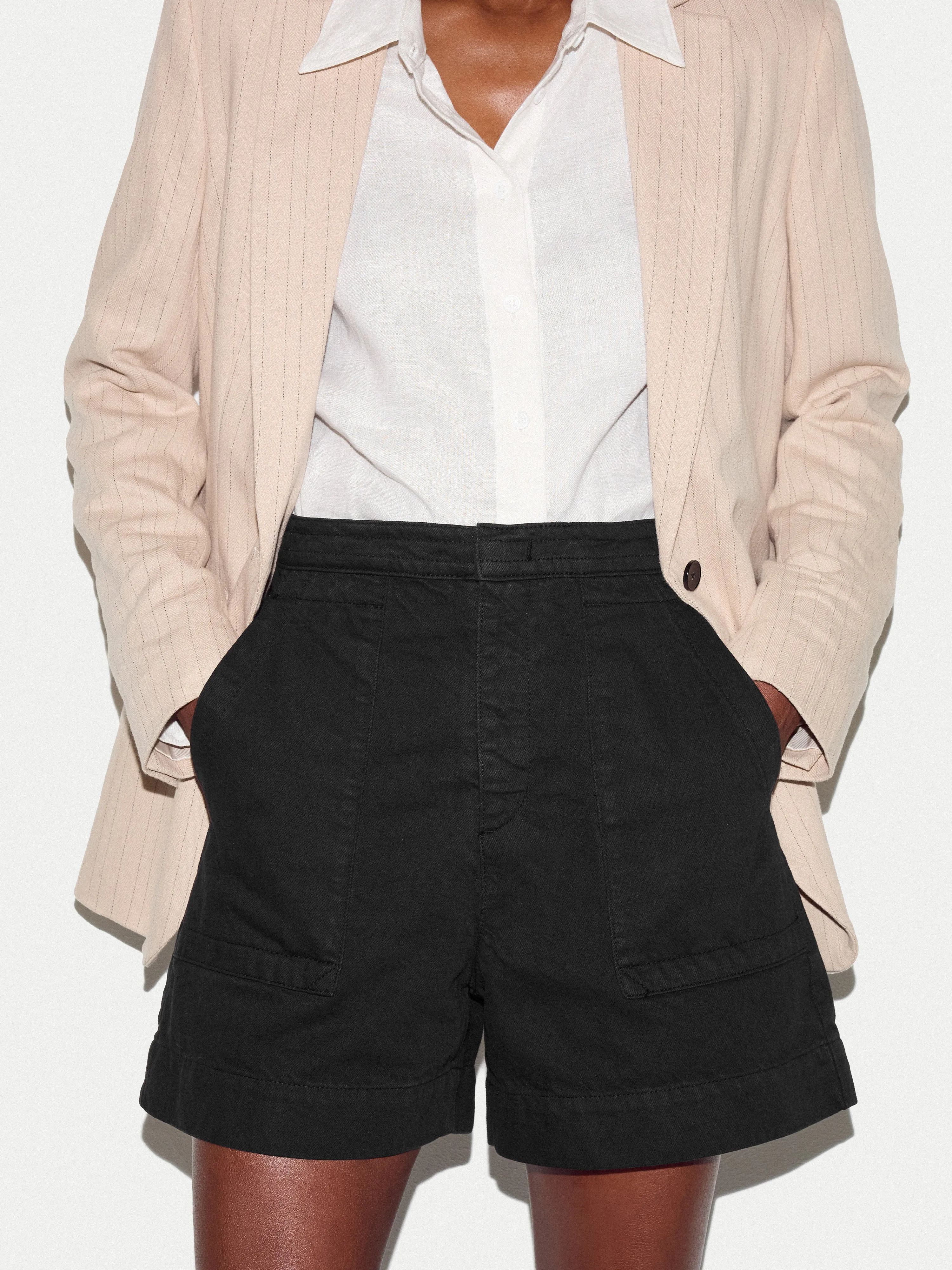 Denim Patch Pocket Short | Black sold by Jigsaw product image thumbnail 2