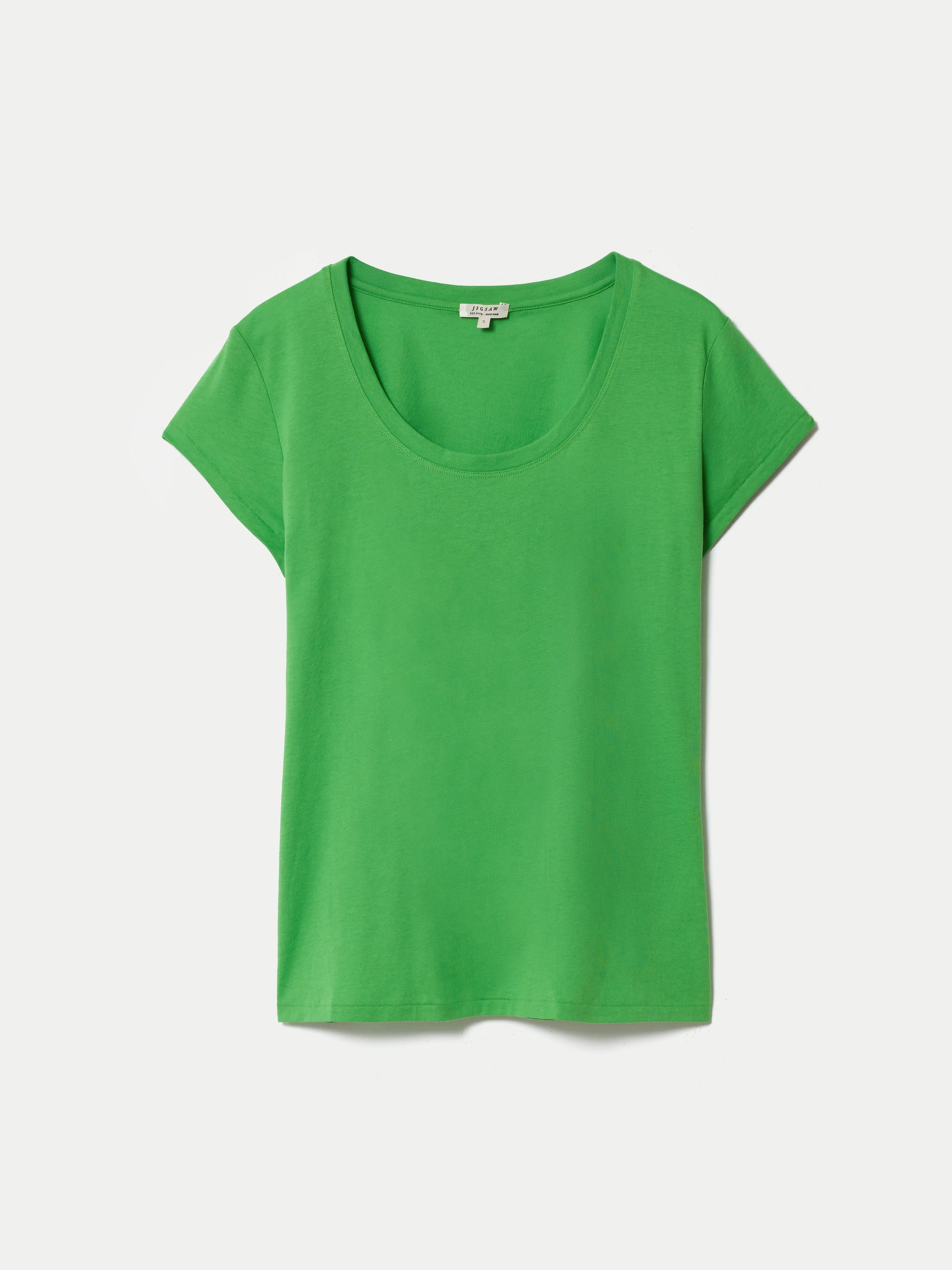 Supima Cotton Scoop Neck T-shirt | Bamboo sold by Jigsaw product image thumbnail 5