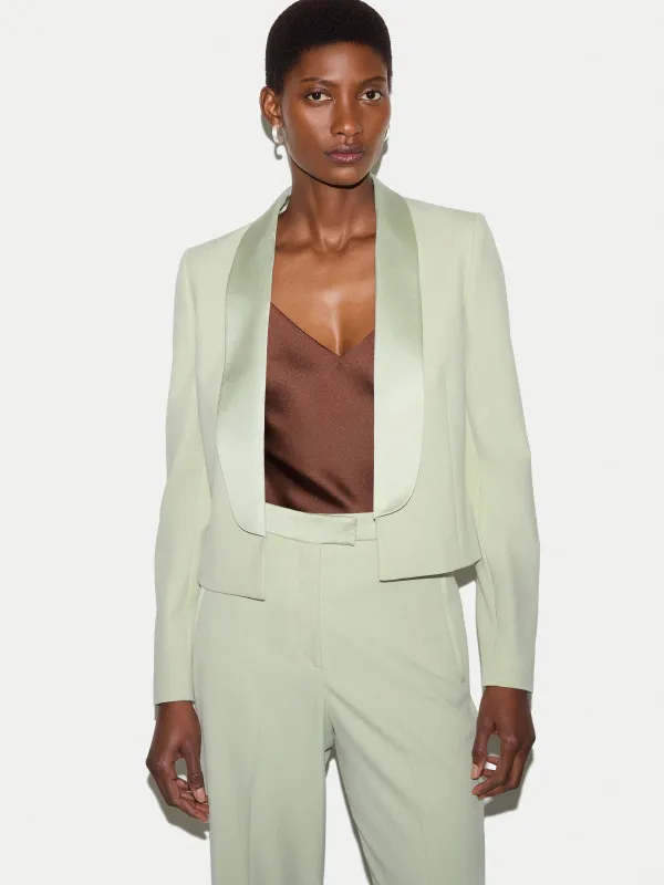 Shawl Lapel Tuxedo Jacket | Green made by Jigsaw