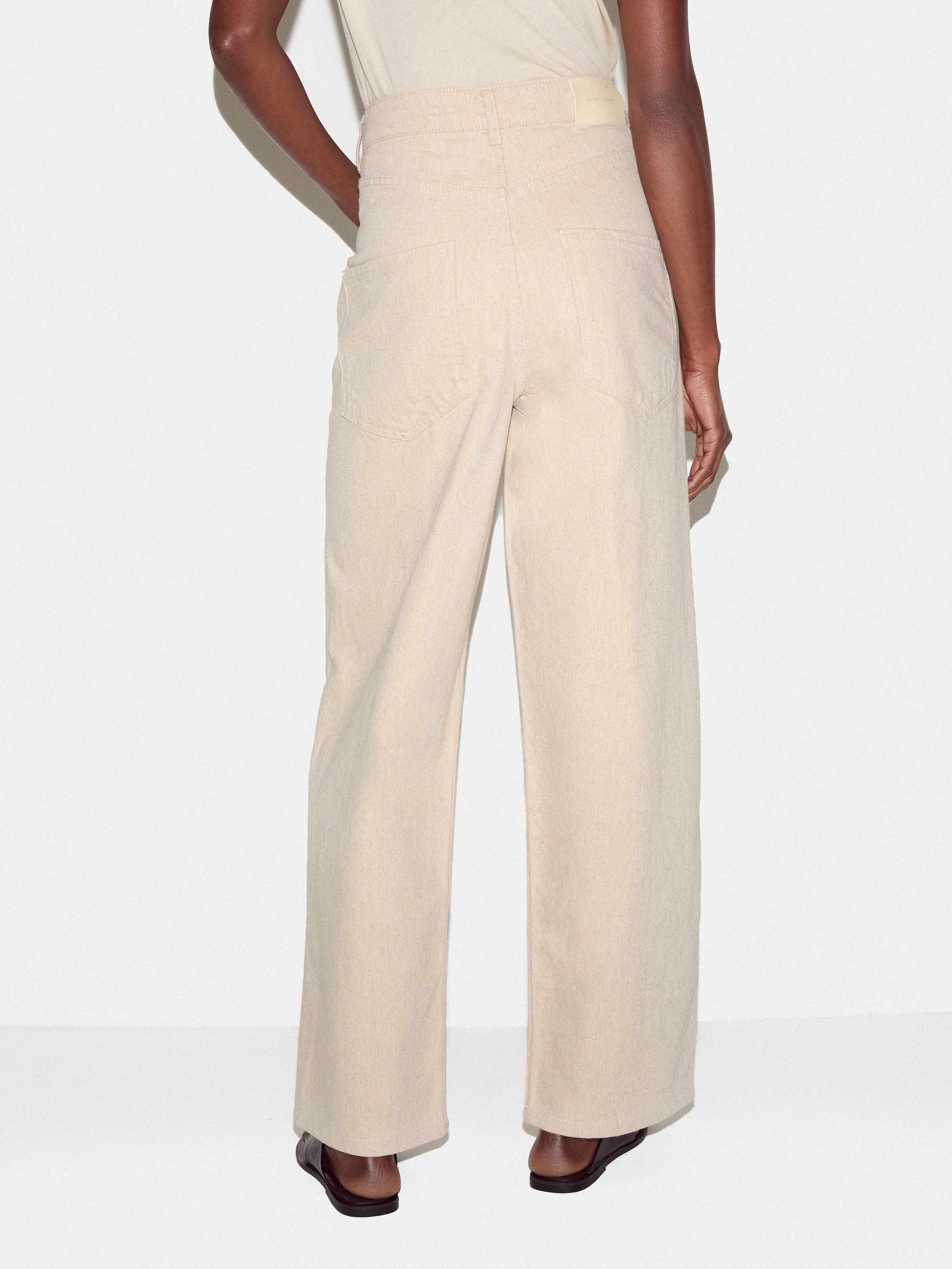 Lucia High Waisted Jean | Oatmeal sold by Jigsaw product image thumbnail 4