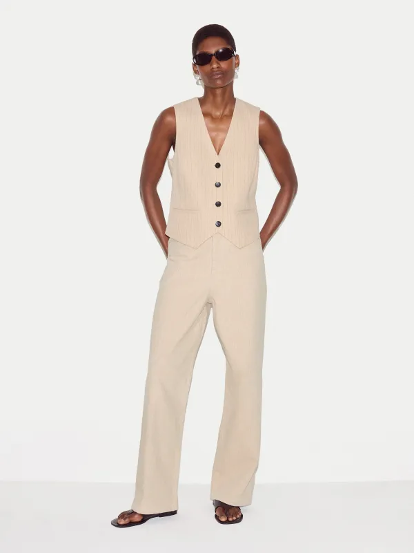 Lucia High Waisted Jean | Oatmeal made by Jigsaw