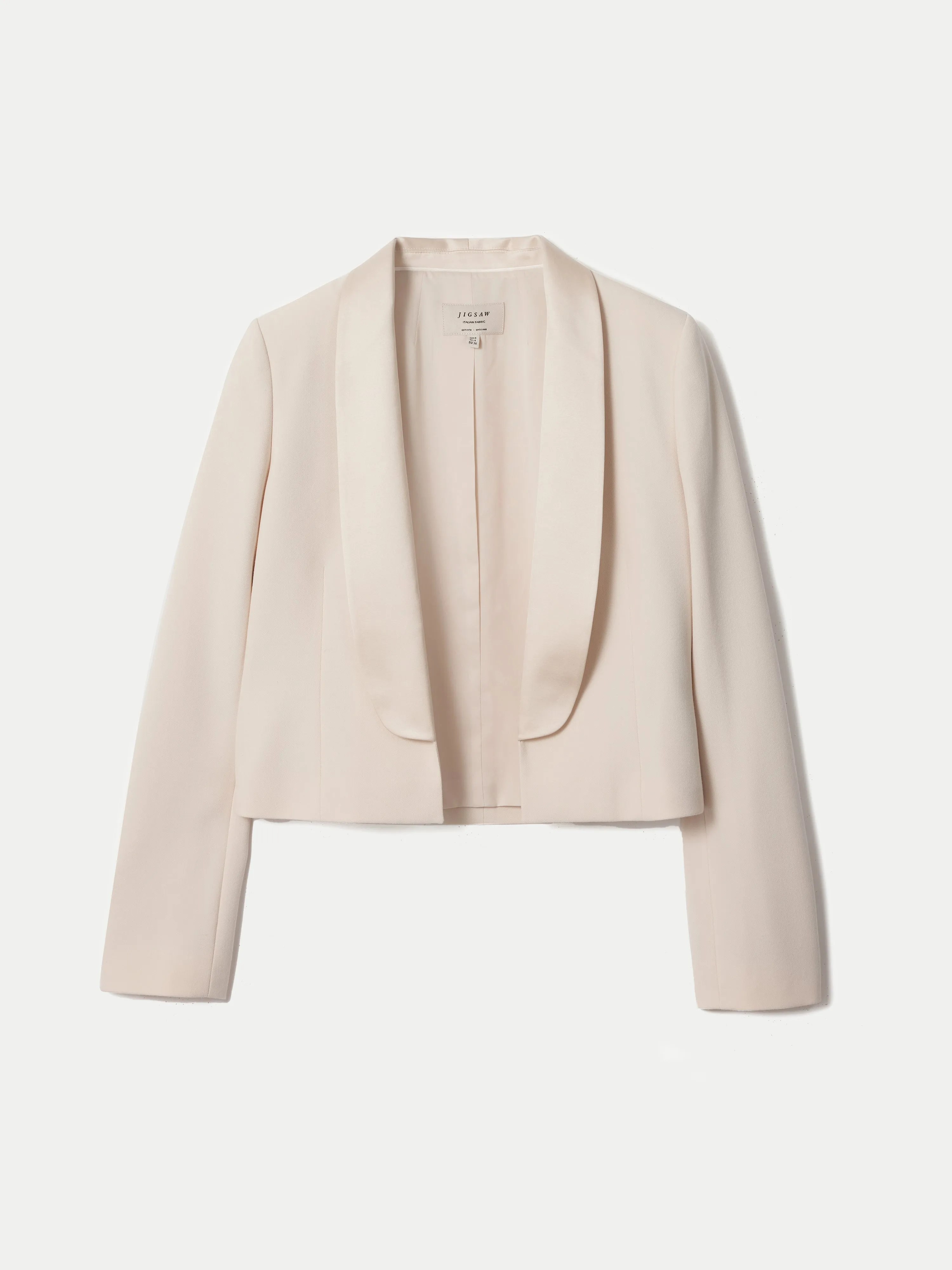 Shawl Lapel Tuxedo Jacket | White sold by Jigsaw product image thumbnail 5