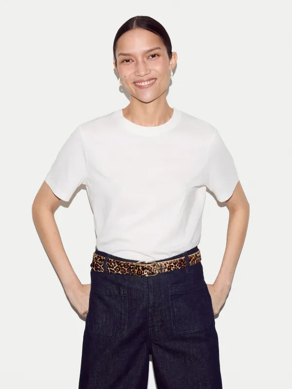 Supima Cotton Crew Neck T-shirt | White made by Jigsaw