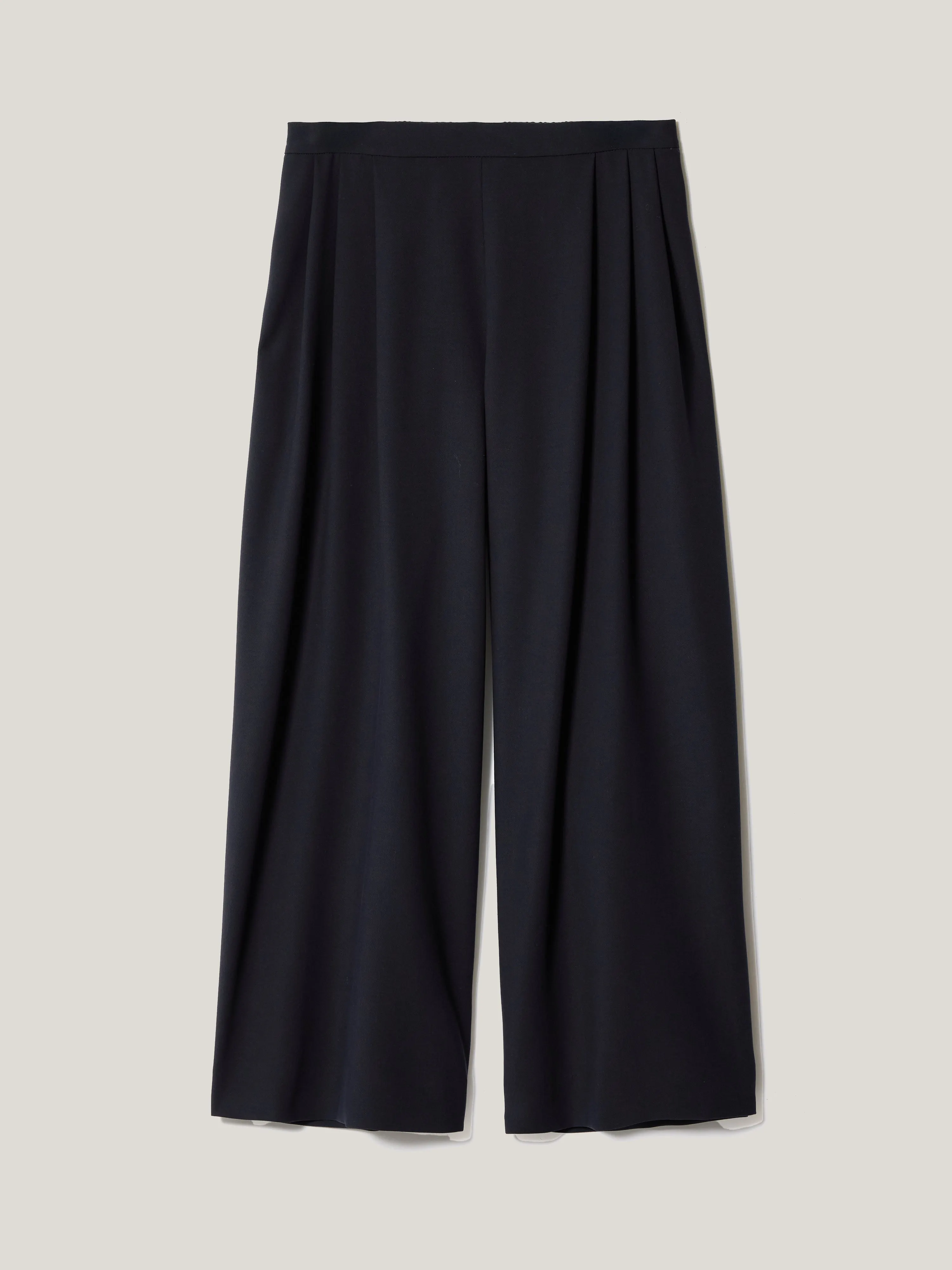 Modern Crepe Pleat Trouser | Navy sold by Jigsaw product image thumbnail 5