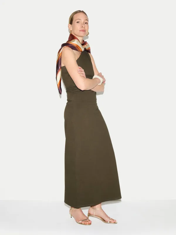 One Shoulder Jersey Dress | Khaki made by Jigsaw