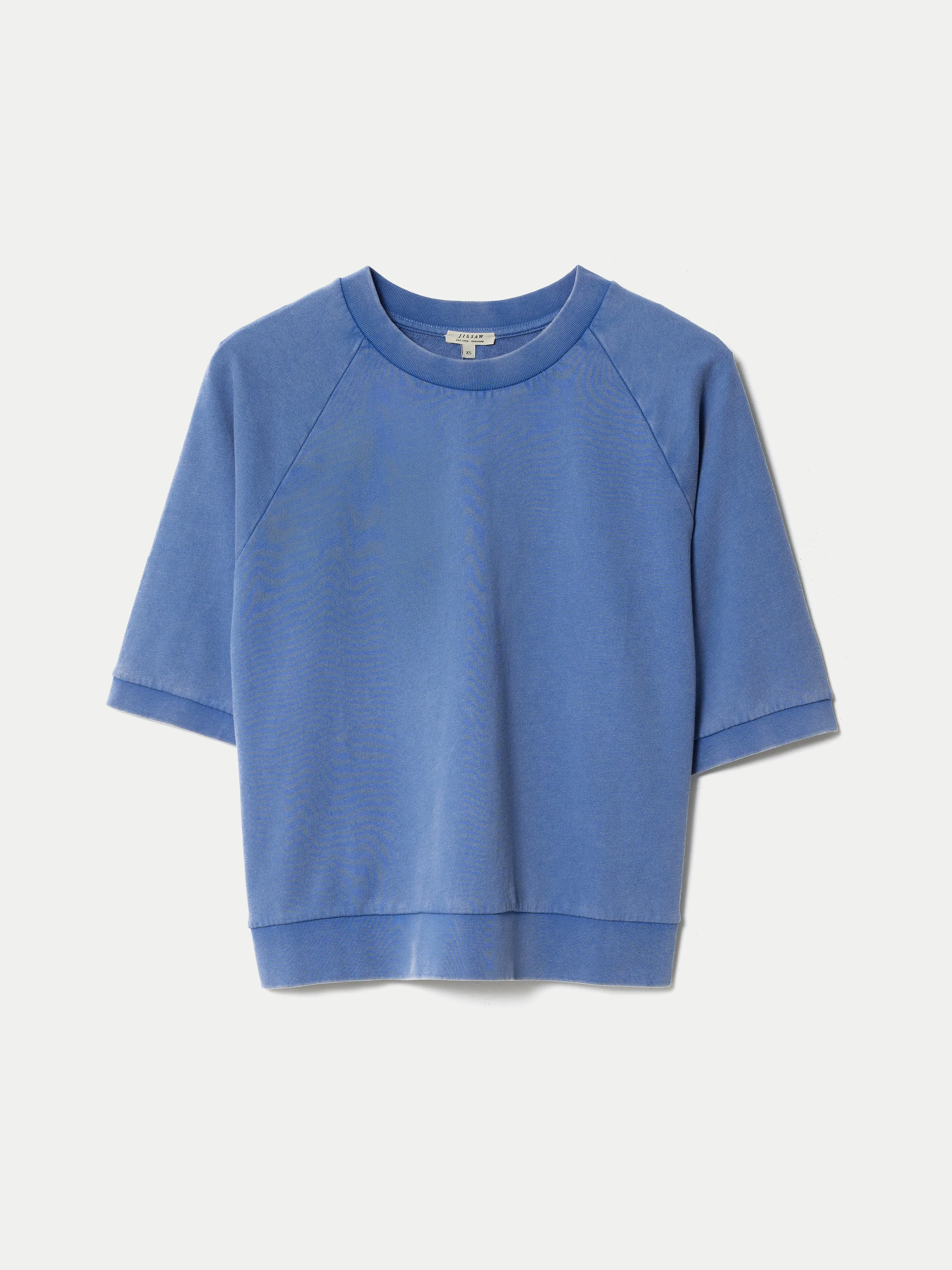 Half Sleeve Sweatshirt | Blue sold by Jigsaw product image thumbnail 5
