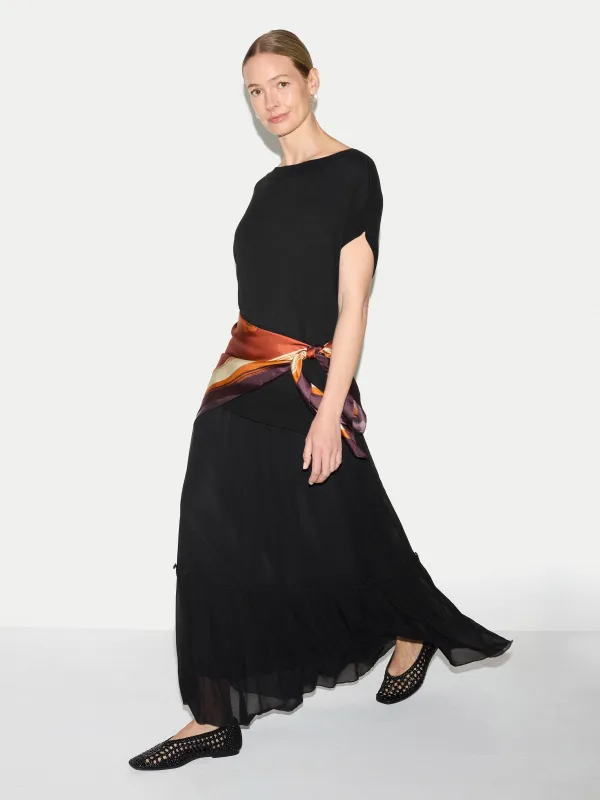 Knit Flowy Dress | Black made by Jigsaw