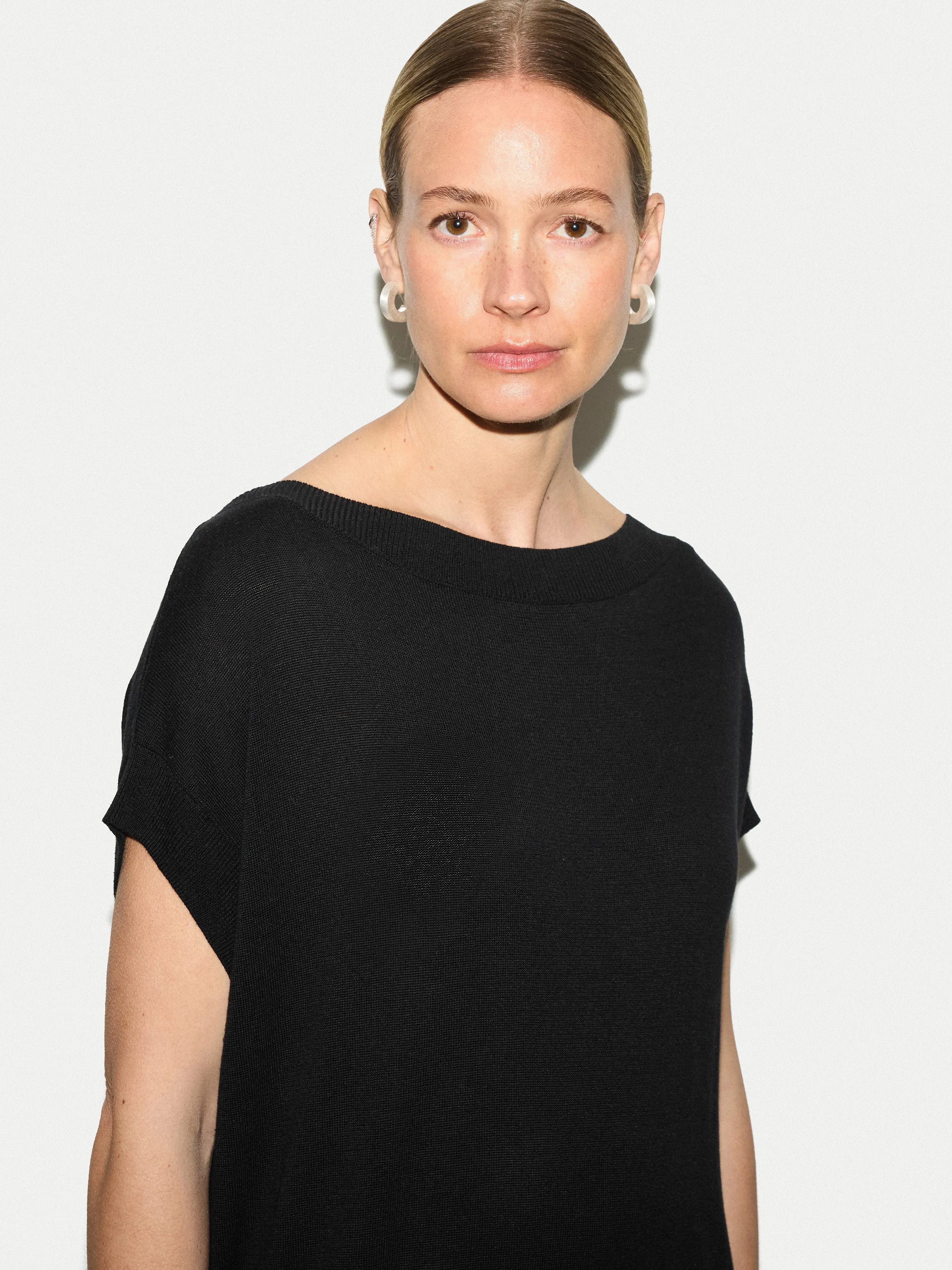Knit Flowy Dress | Black sold by Jigsaw product image thumbnail 3