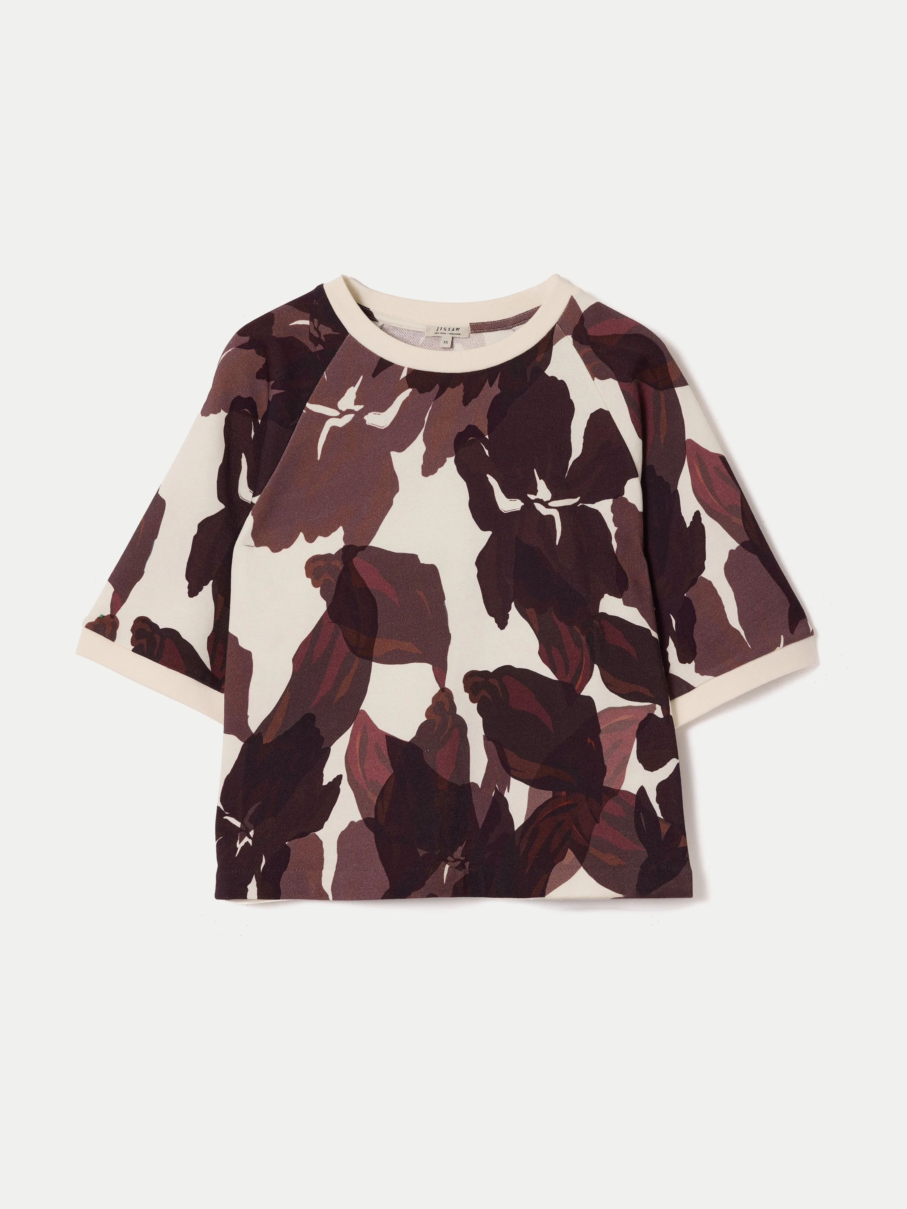 Iris Half Sleeve Sweatshirt | Burgundy sold by Jigsaw product image thumbnail 5