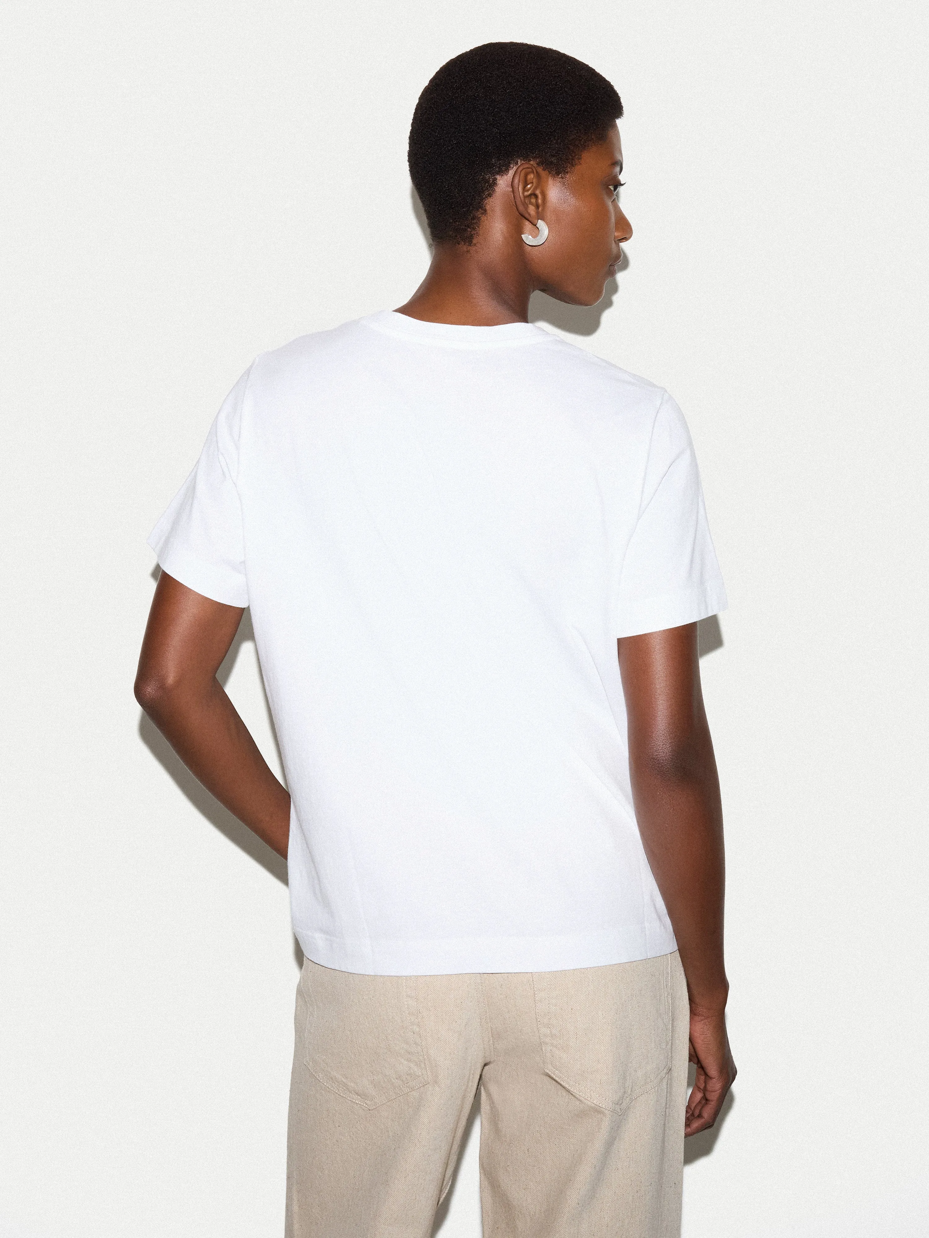 Broken Poppy Print T-shirt | Multi sold by Jigsaw product image thumbnail 4