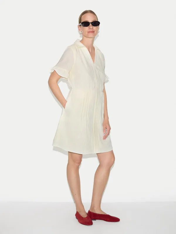 Cheesecloth Mini Dress | Cream made by Jigsaw