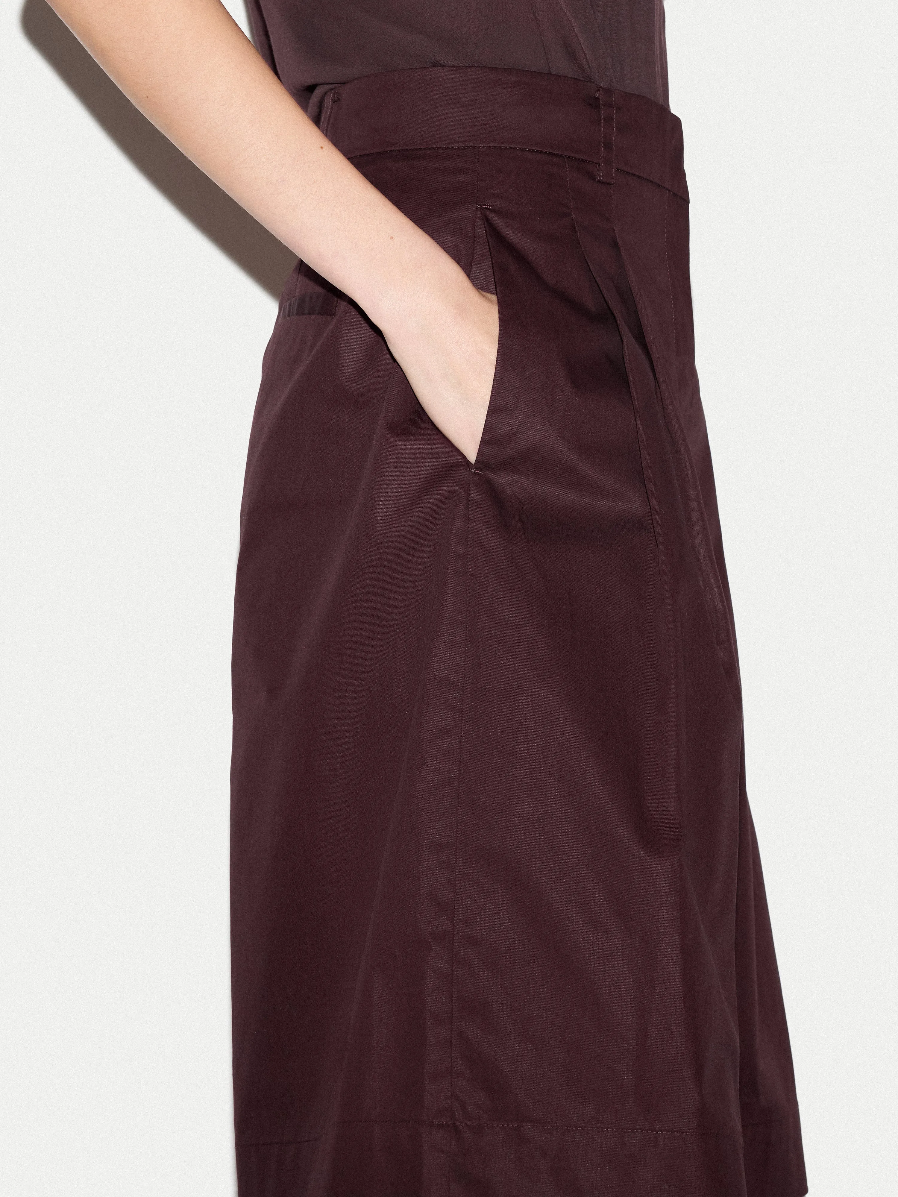 Cotton Double Pleated Short | Purple sold by Jigsaw product image thumbnail 4