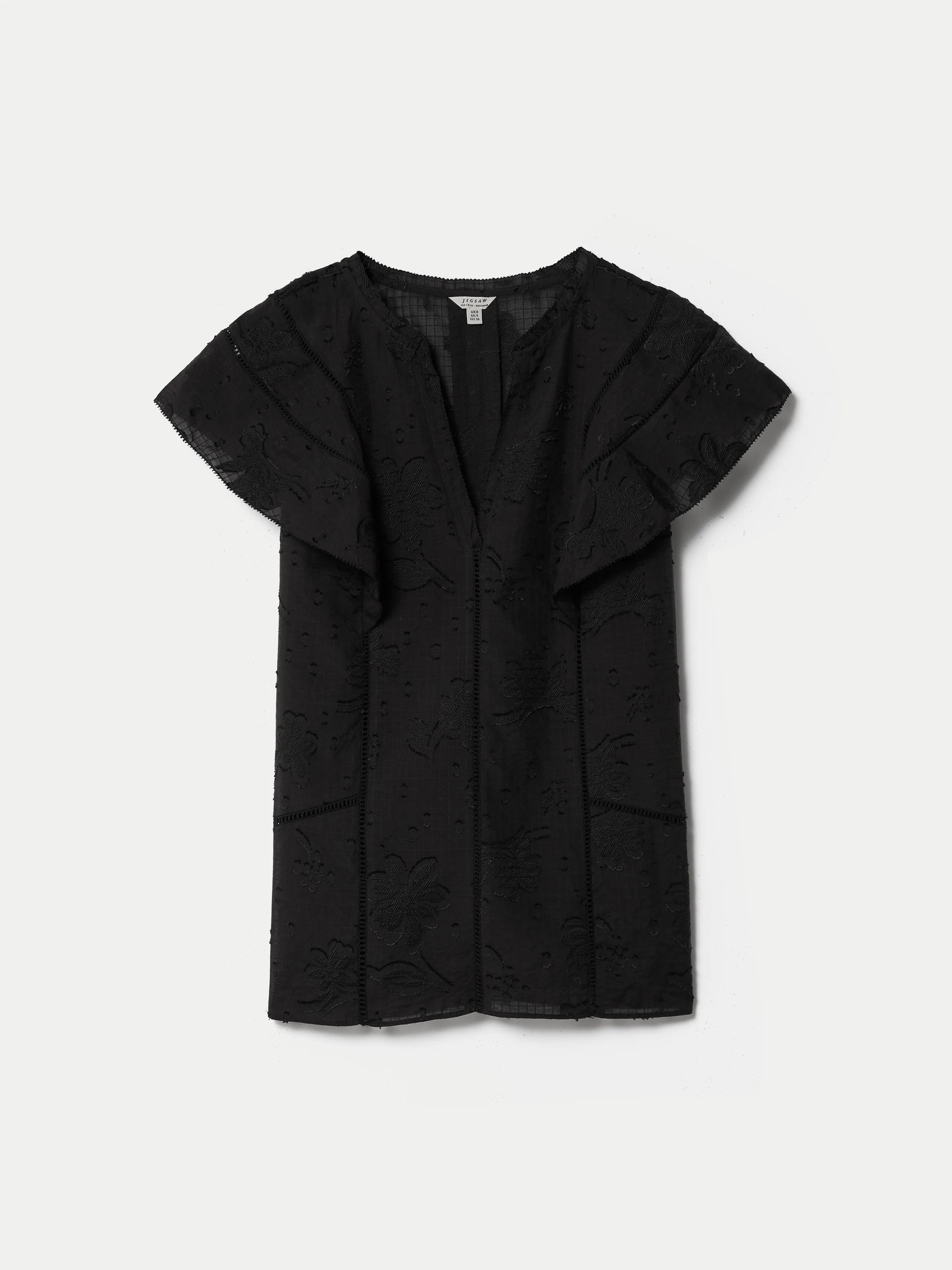 Floral Jacquard Top | Black sold by Jigsaw product image thumbnail 5
