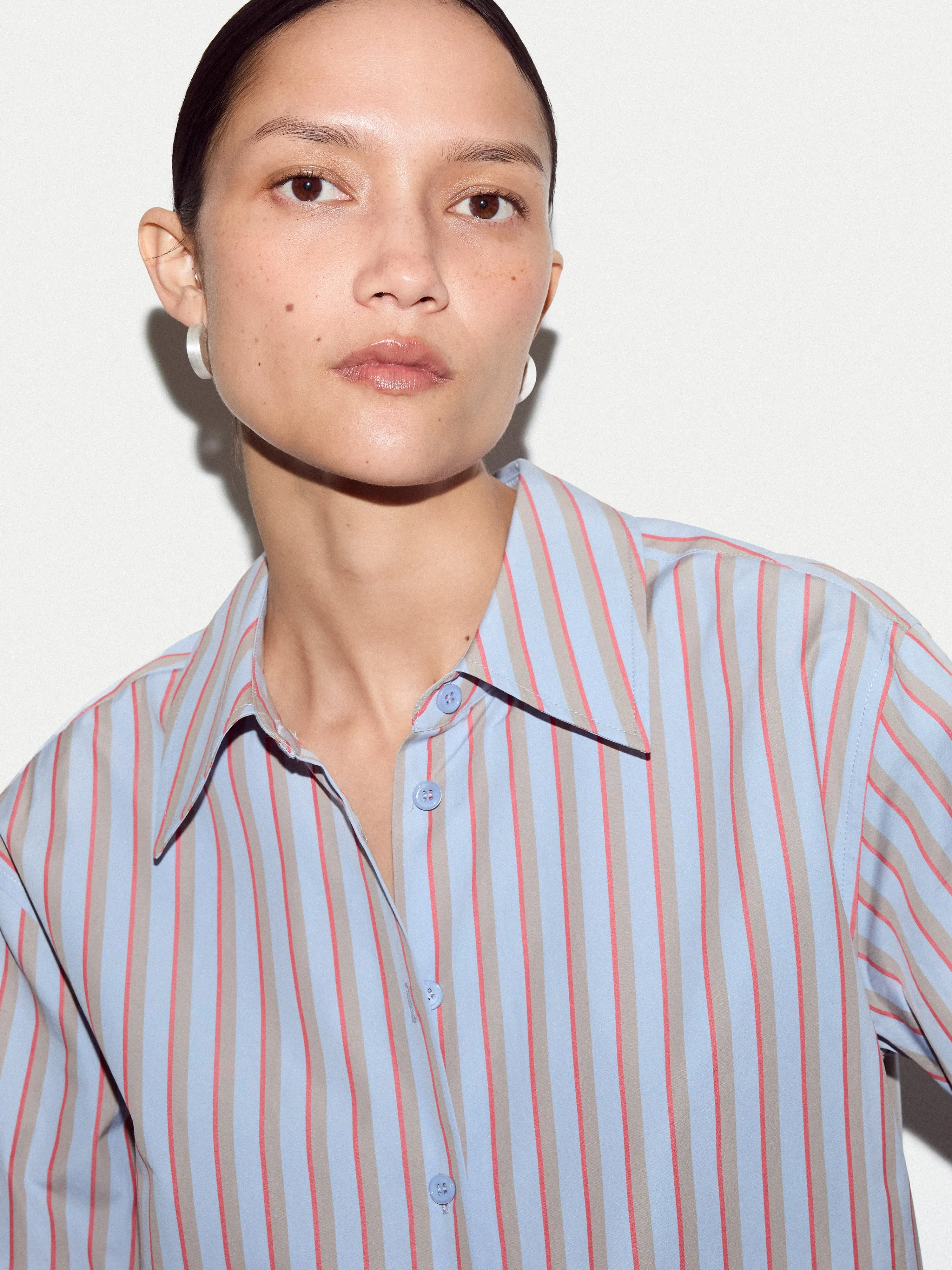 Cotton Stripe Shirt | Multi sold by Jigsaw product image thumbnail 2