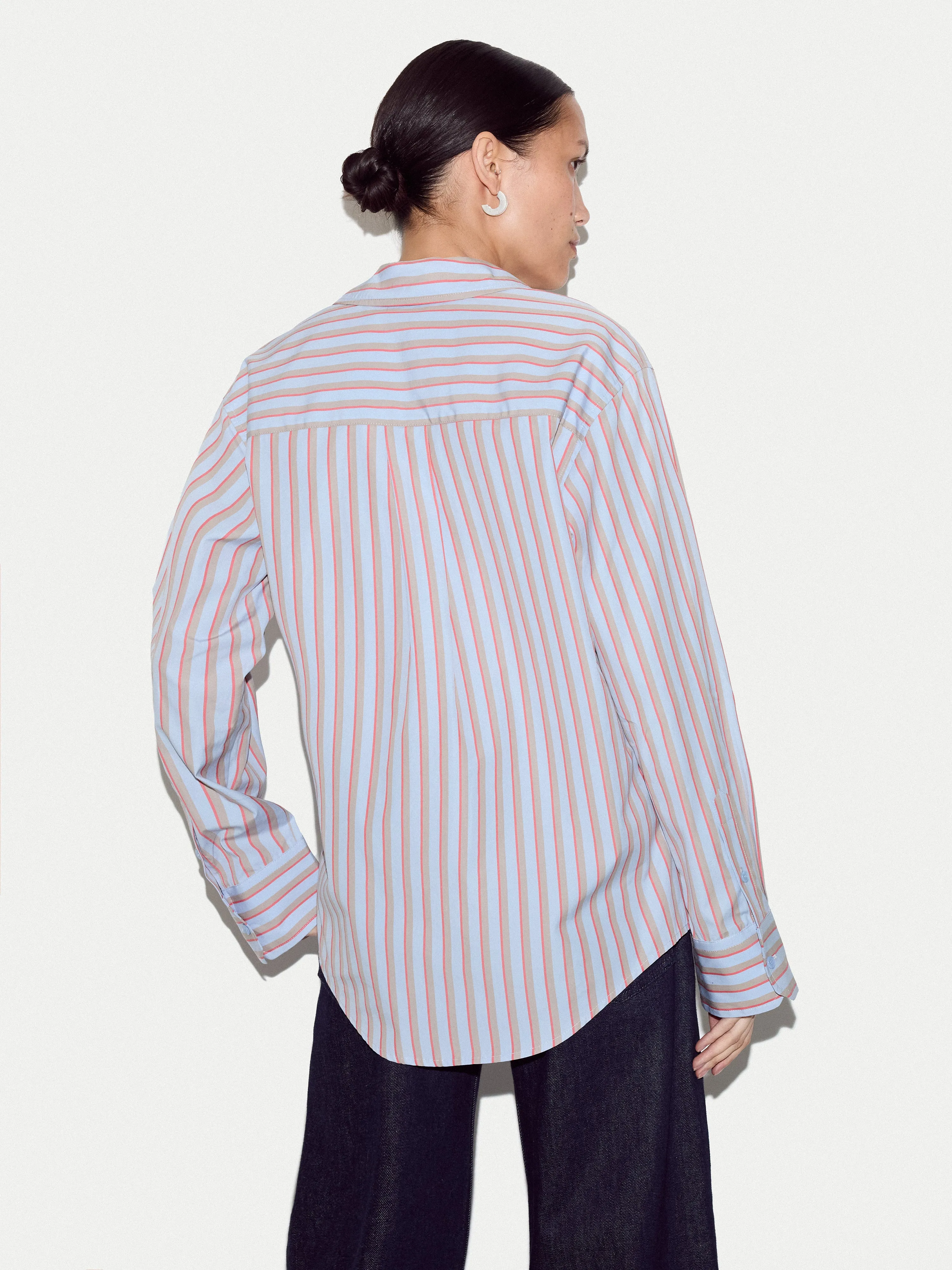 Cotton Stripe Shirt | Multi sold by Jigsaw product image thumbnail 4