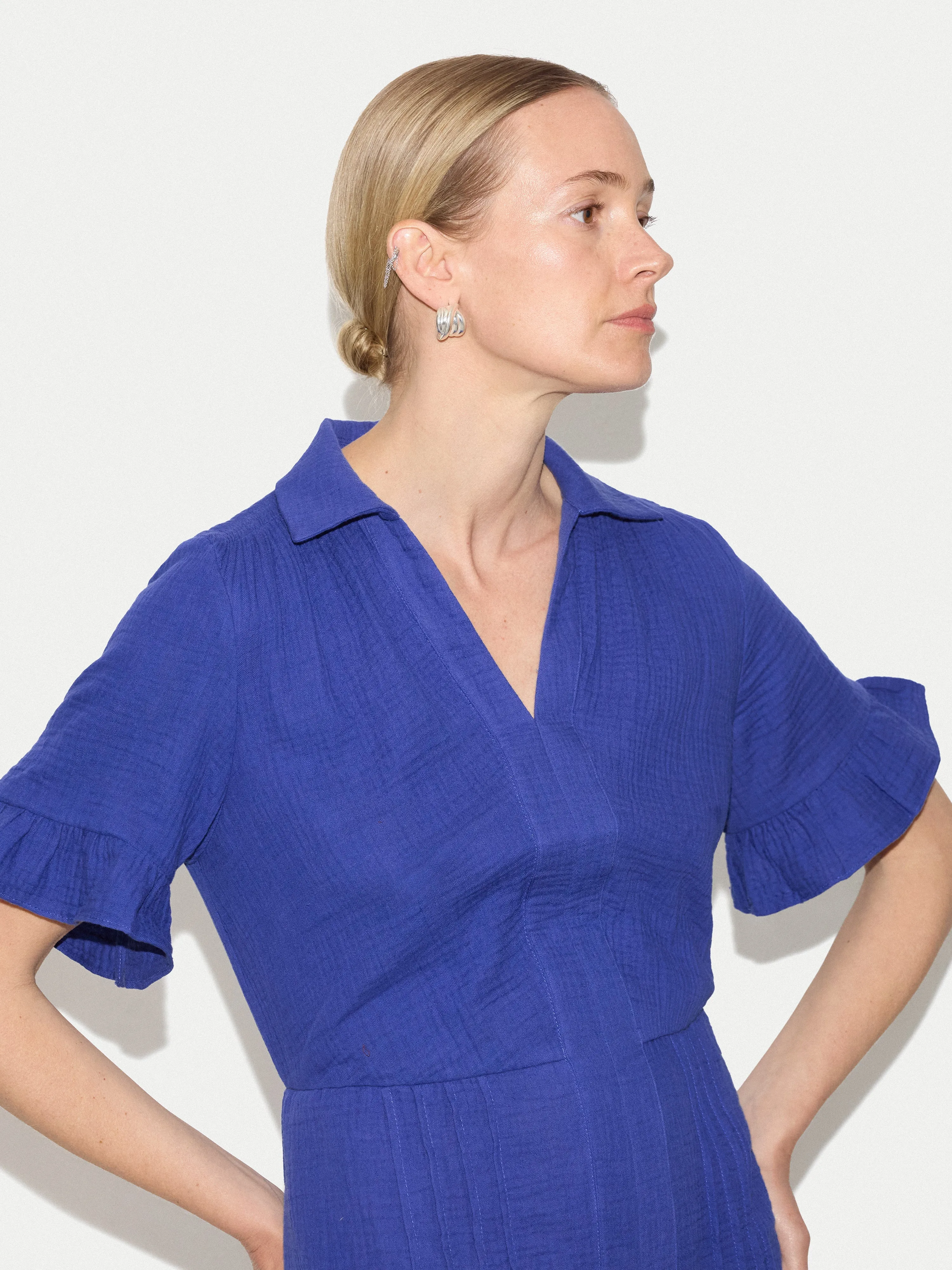 Cheesecloth Mini Dress | Blue sold by Jigsaw product image thumbnail 2