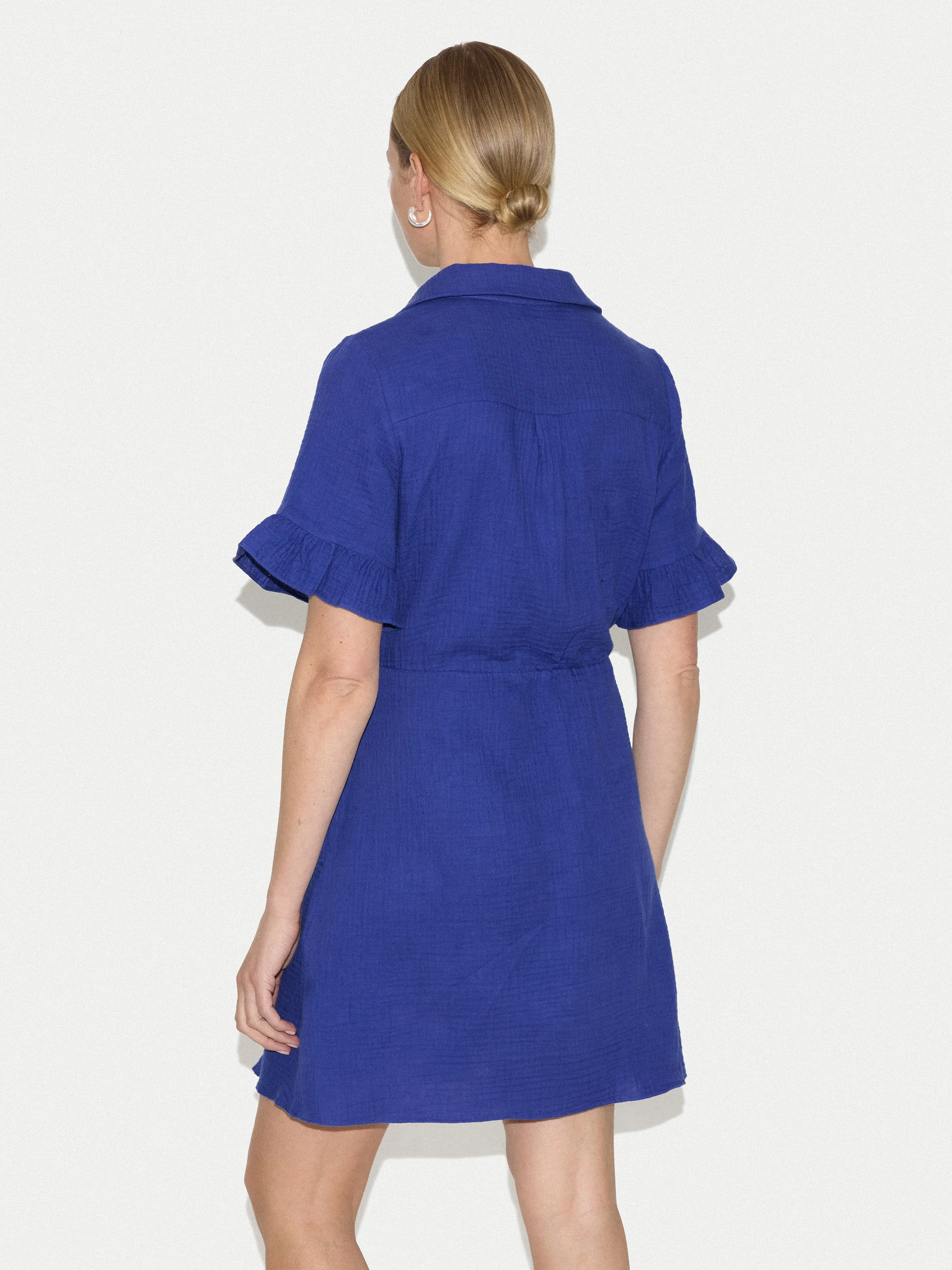 Cheesecloth Mini Dress | Blue sold by Jigsaw product image thumbnail 3