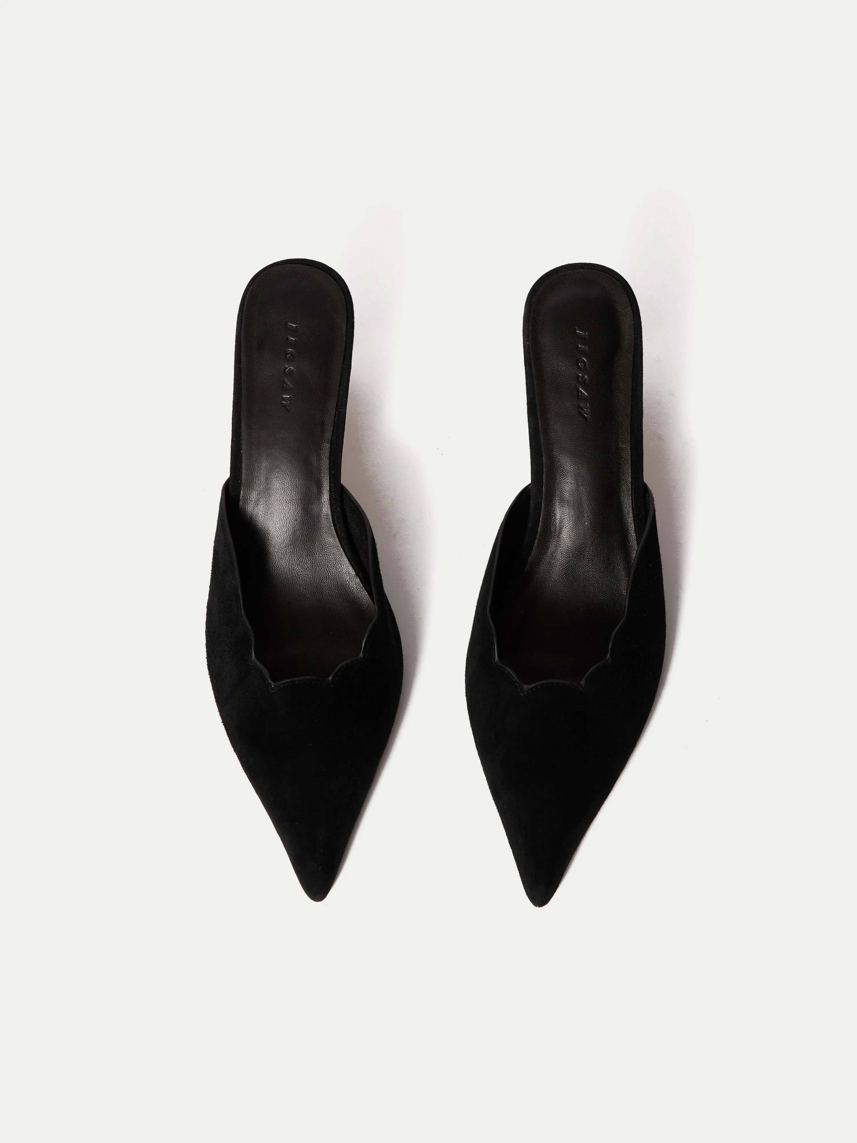 Suede Kitten Heel Mule | Black sold by Jigsaw product image thumbnail 4