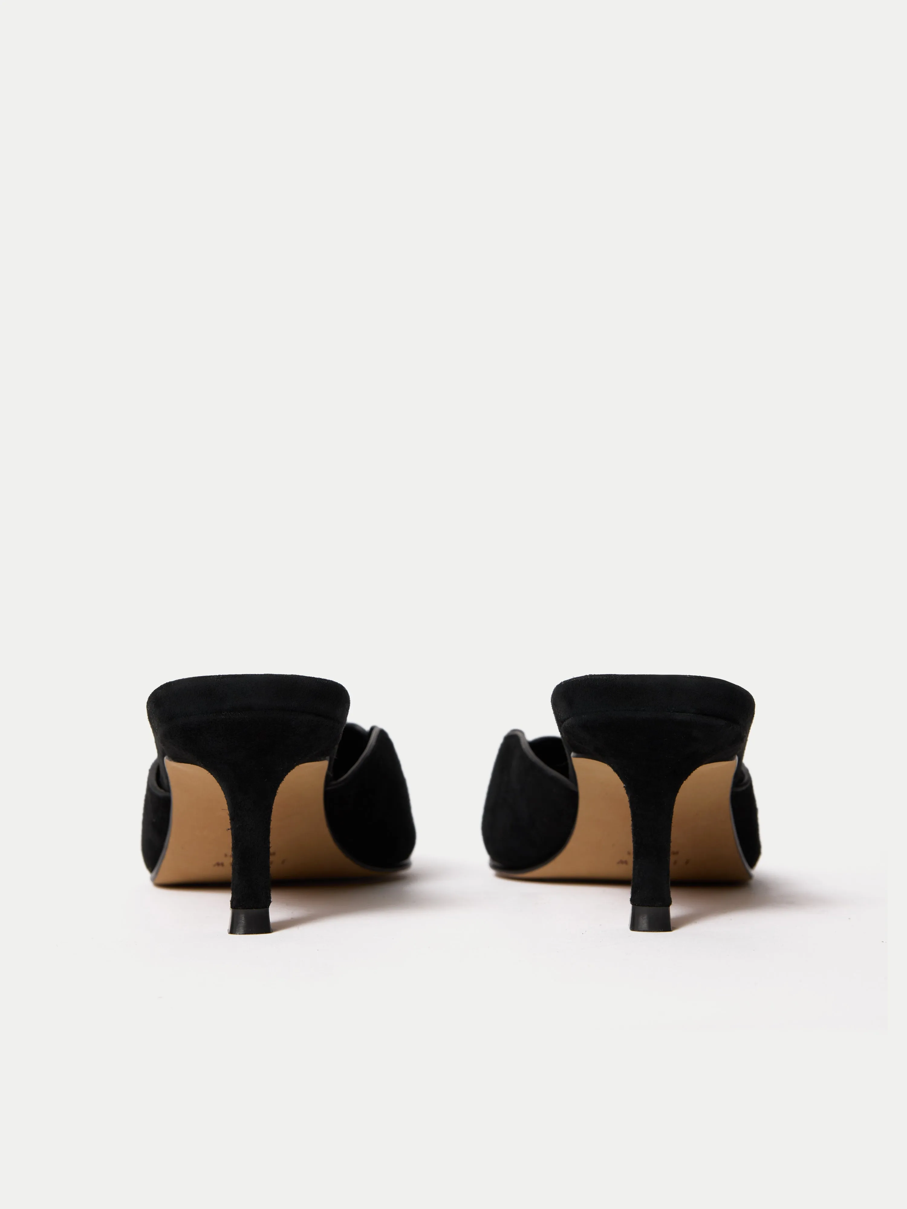 Suede Kitten Heel Mule | Black sold by Jigsaw product image thumbnail 5