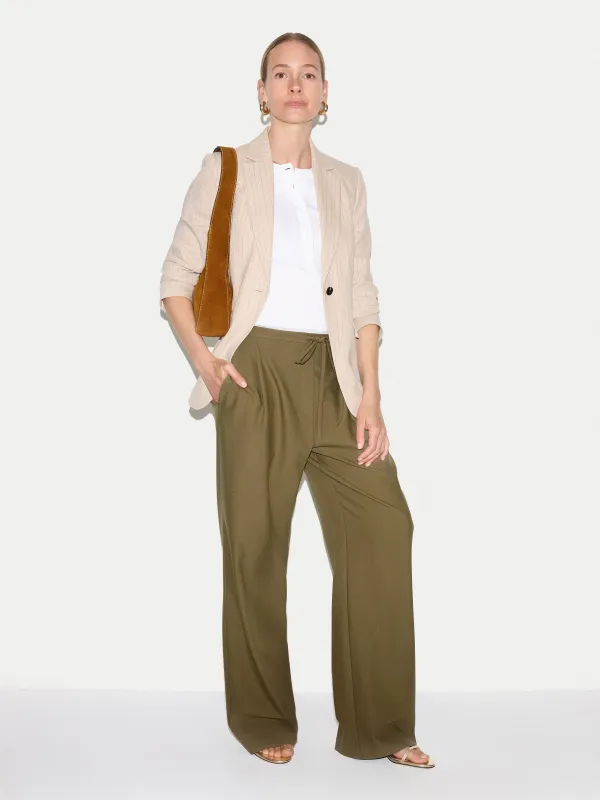 Tailored Drawstring Trouser | Green made by Jigsaw