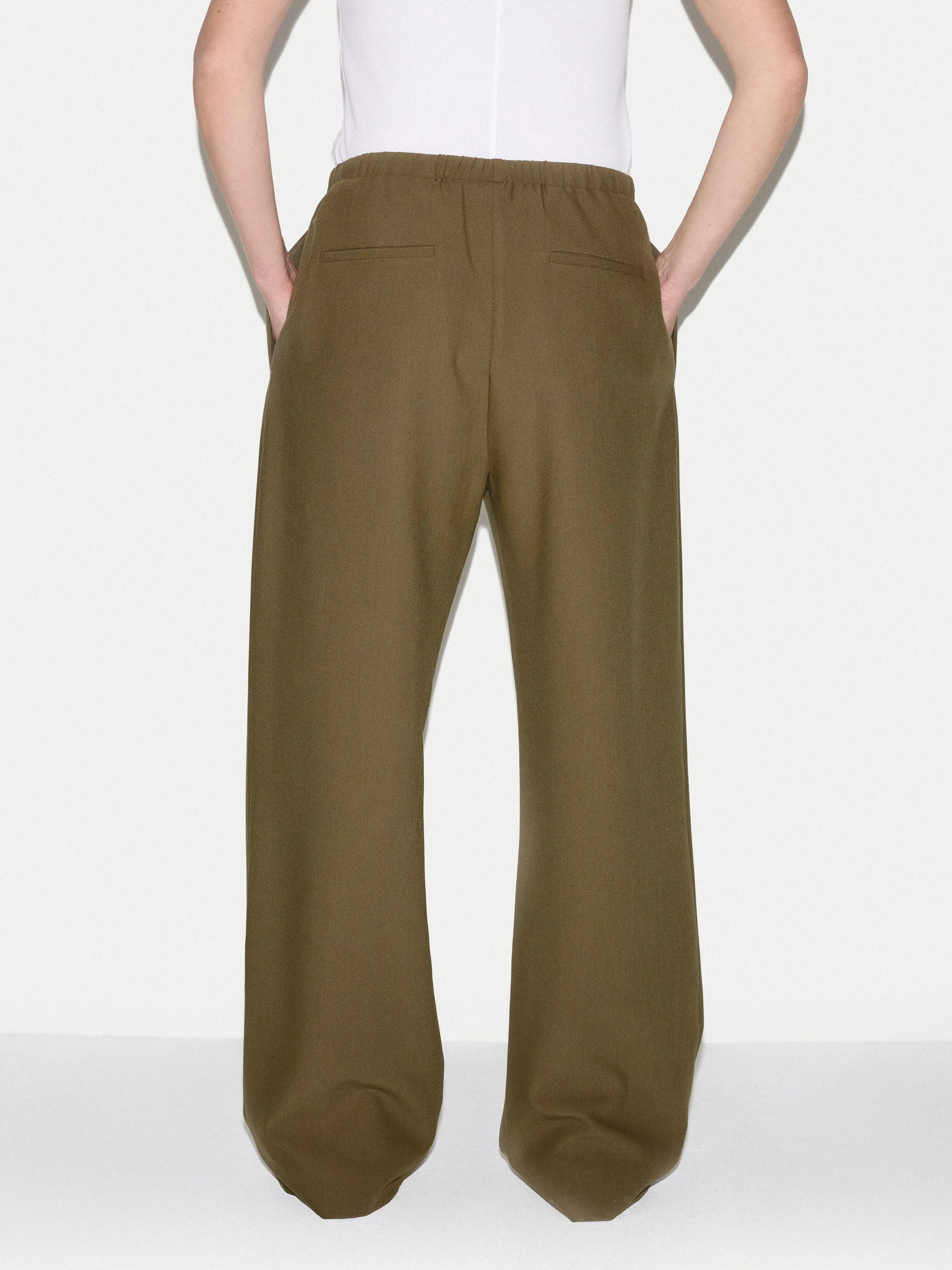 Tailored Drawstring Trouser | Green sold by Jigsaw product image thumbnail 5