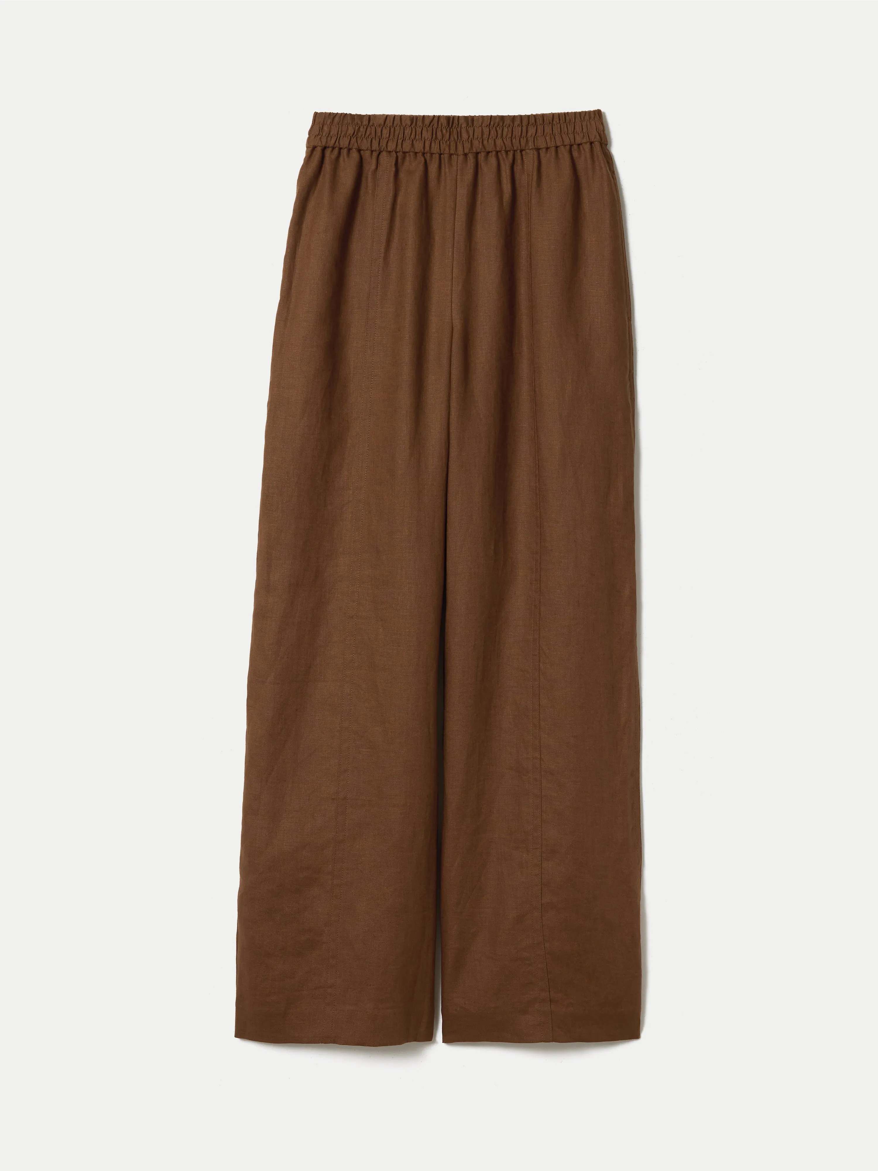 Linen Wide Leg Trouser | Brown sold by Jigsaw product image thumbnail 5