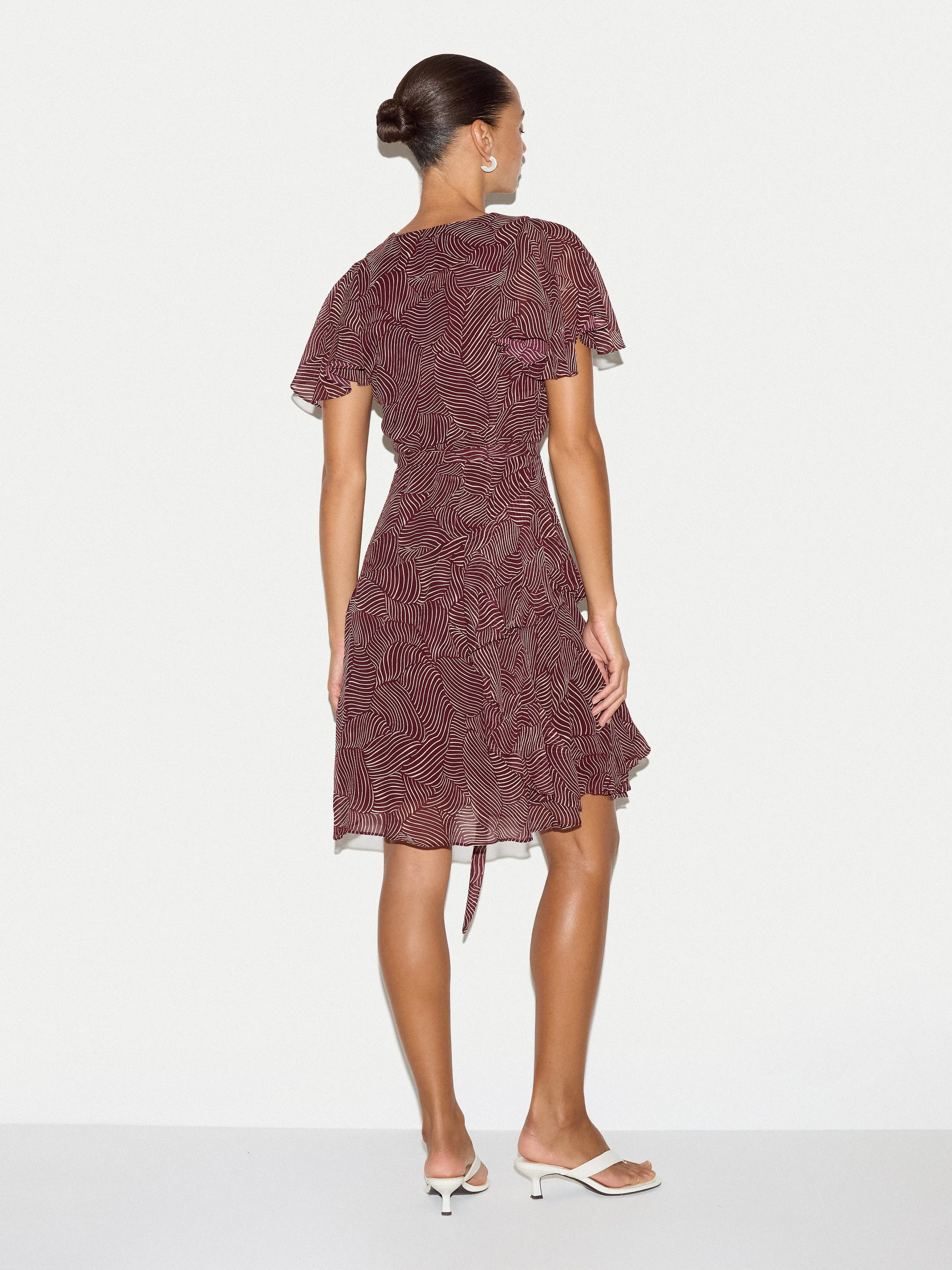 Optic Swirl Mini Dress | Red sold by Jigsaw product image thumbnail 5
