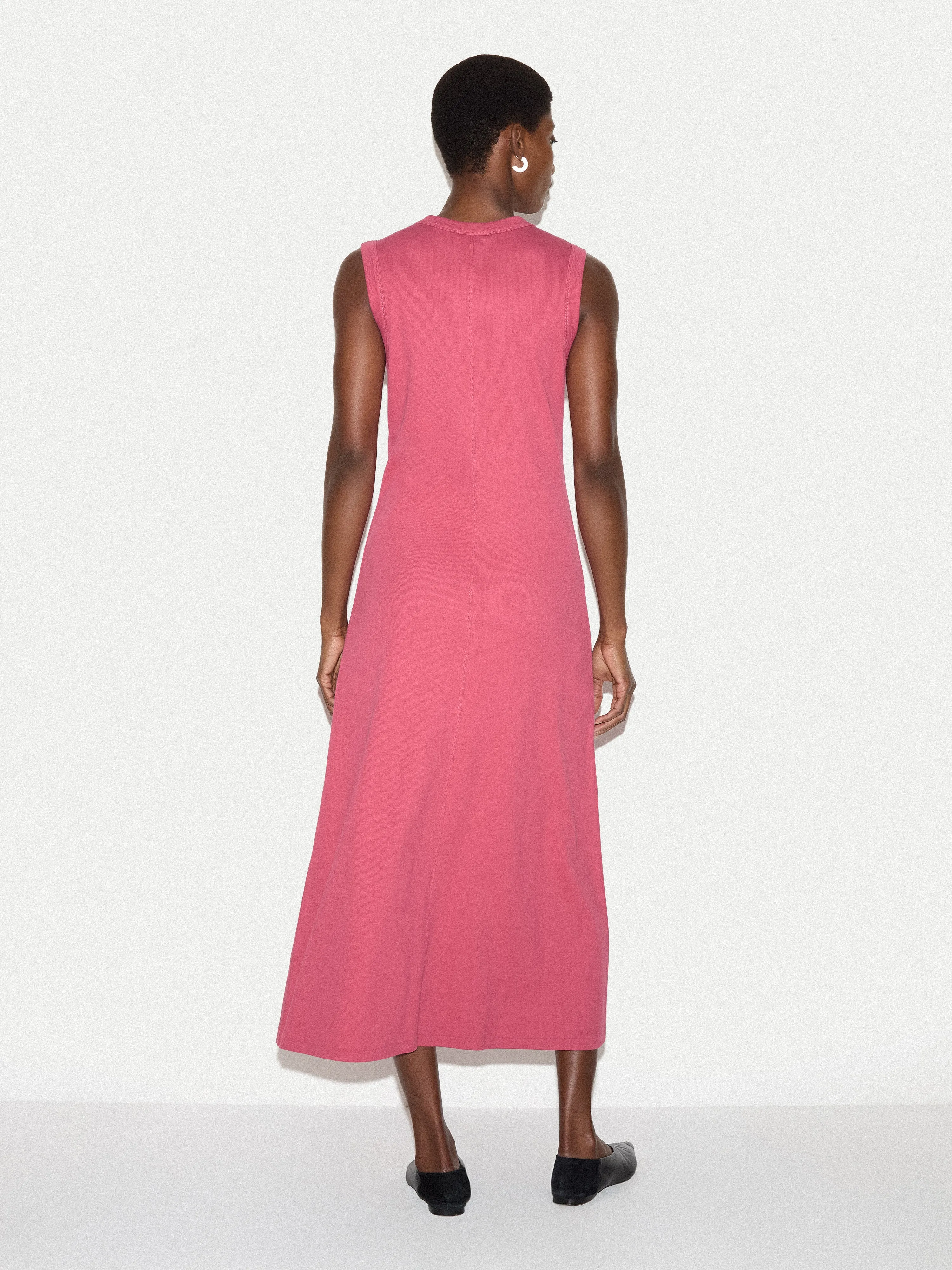 Cotton Rib Button Tank Dress | Pink sold by Jigsaw product image thumbnail 4