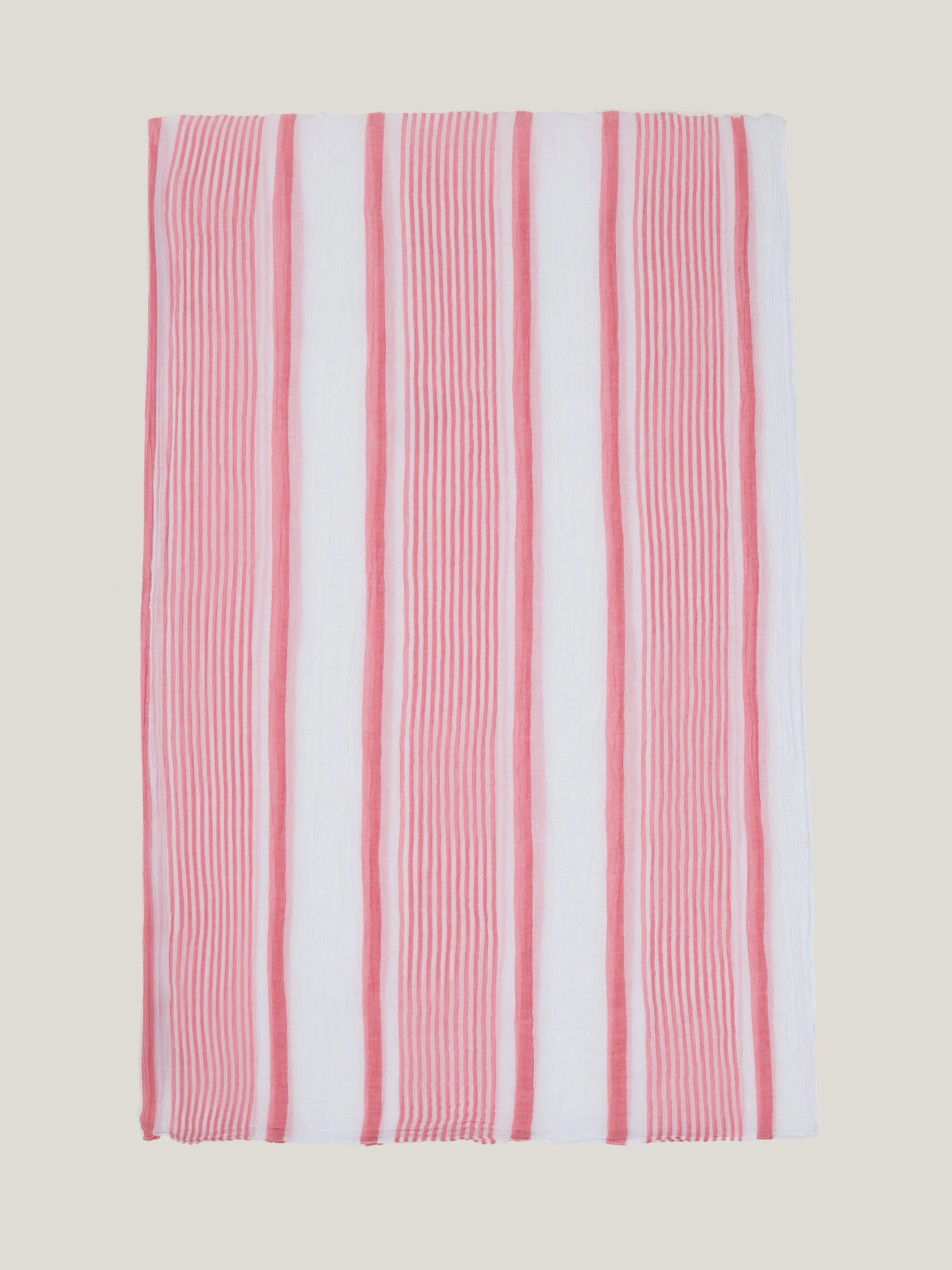 Striped Cotton Woven Scarf | Red sold by Jigsaw product image thumbnail 5