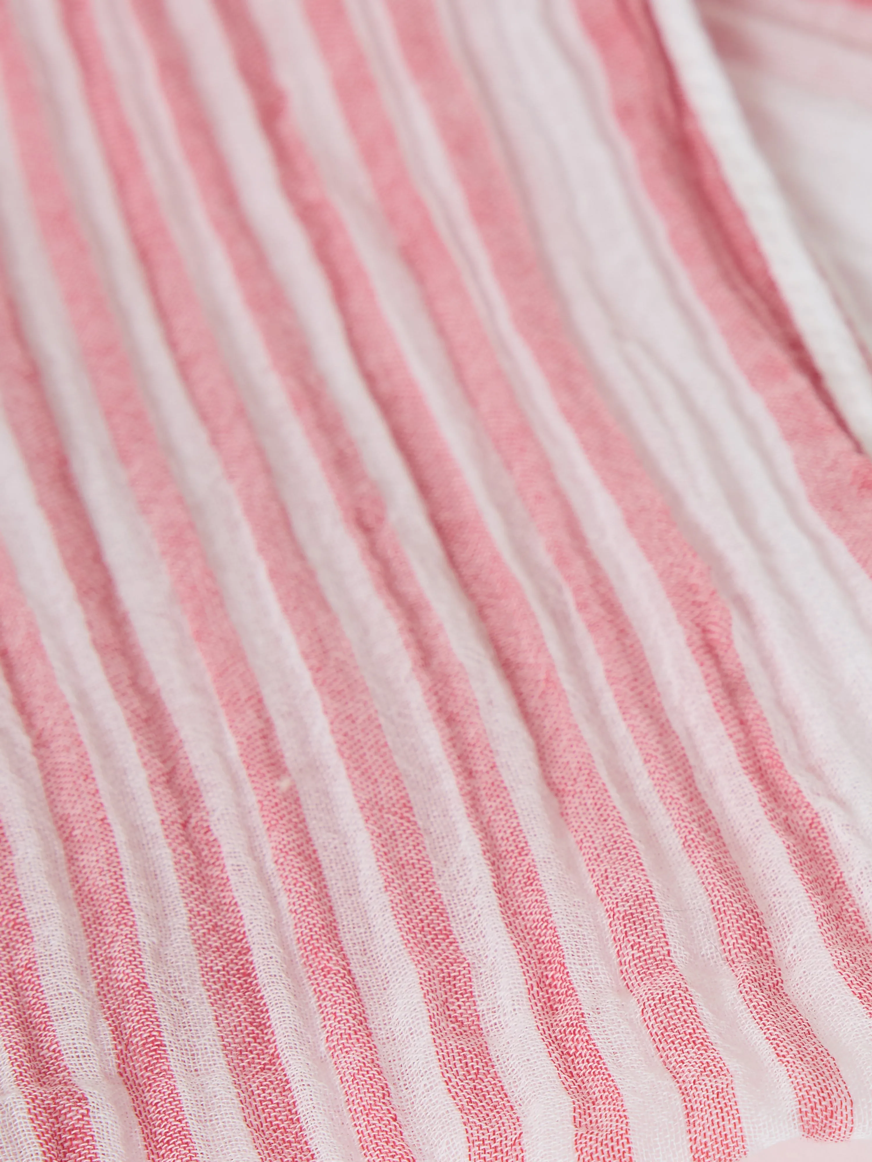 Striped Cotton Woven Scarf | Red sold by Jigsaw product image thumbnail 4