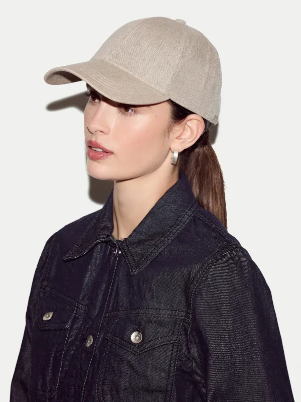 Linen Baseball Cap | Natural made by Jigsaw