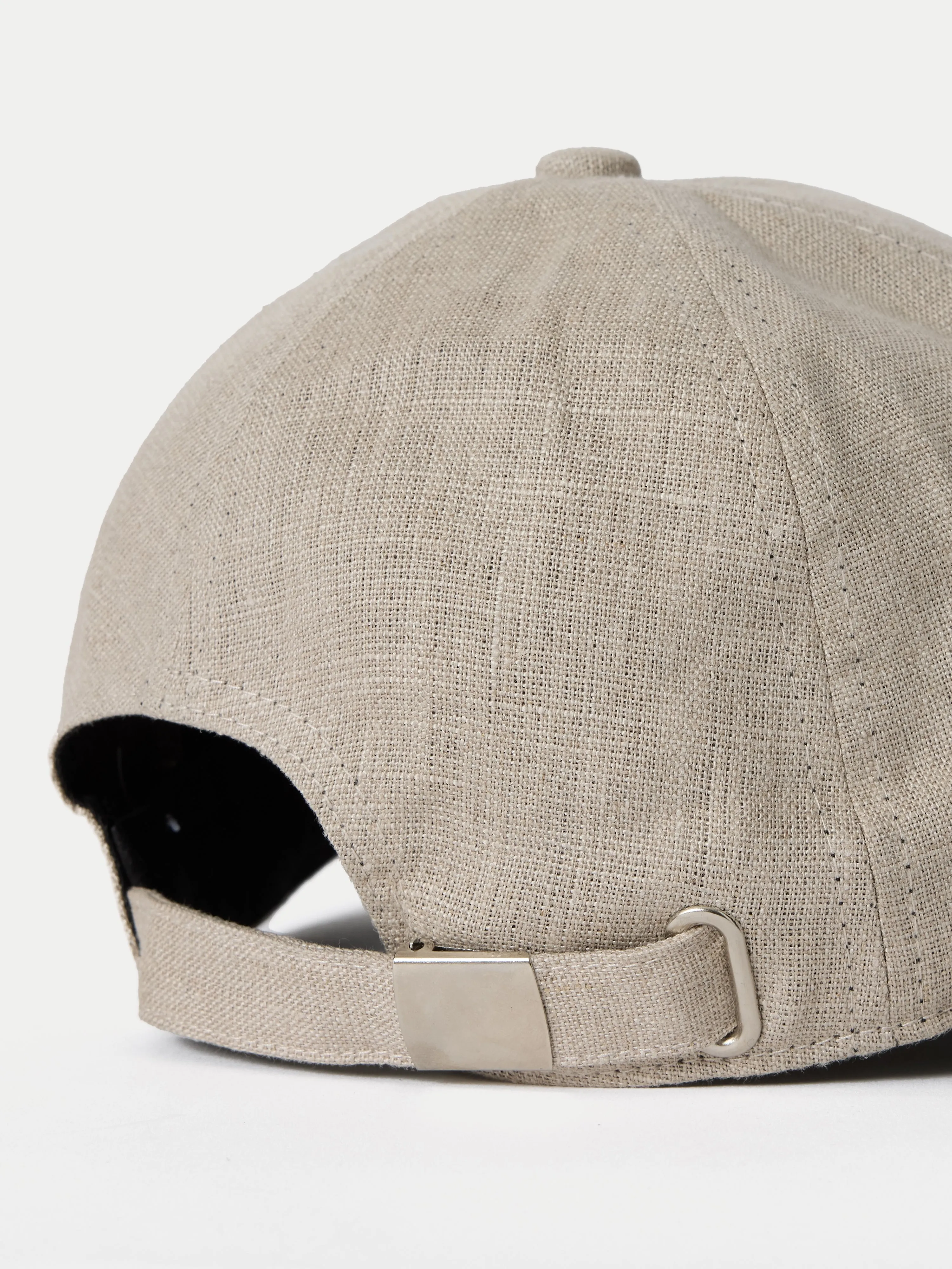 Linen Baseball Cap | Natural sold by Jigsaw product image thumbnail 2