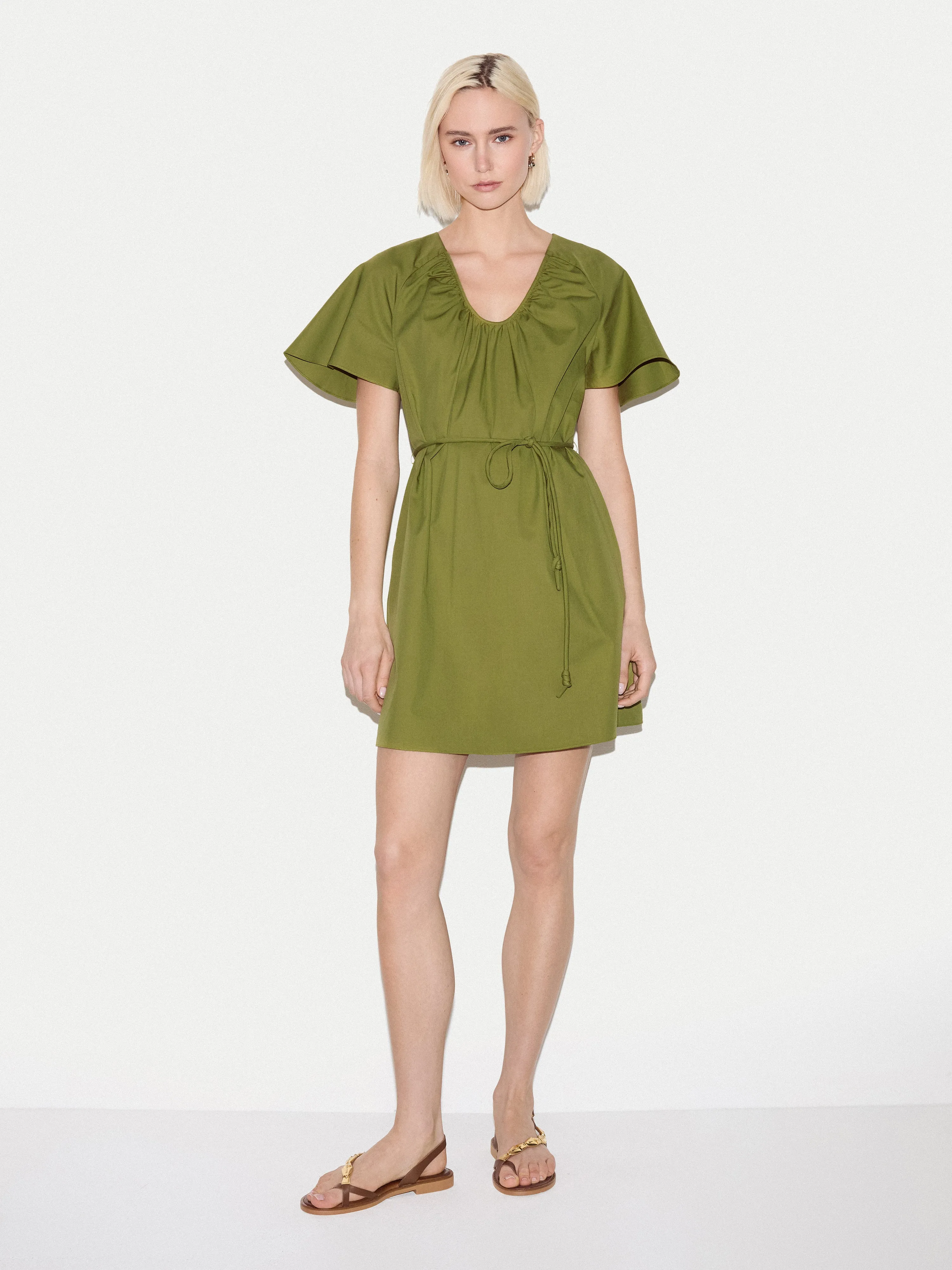 Cotton Lyocell Mini Dress | Green sold by Jigsaw product image thumbnail 2