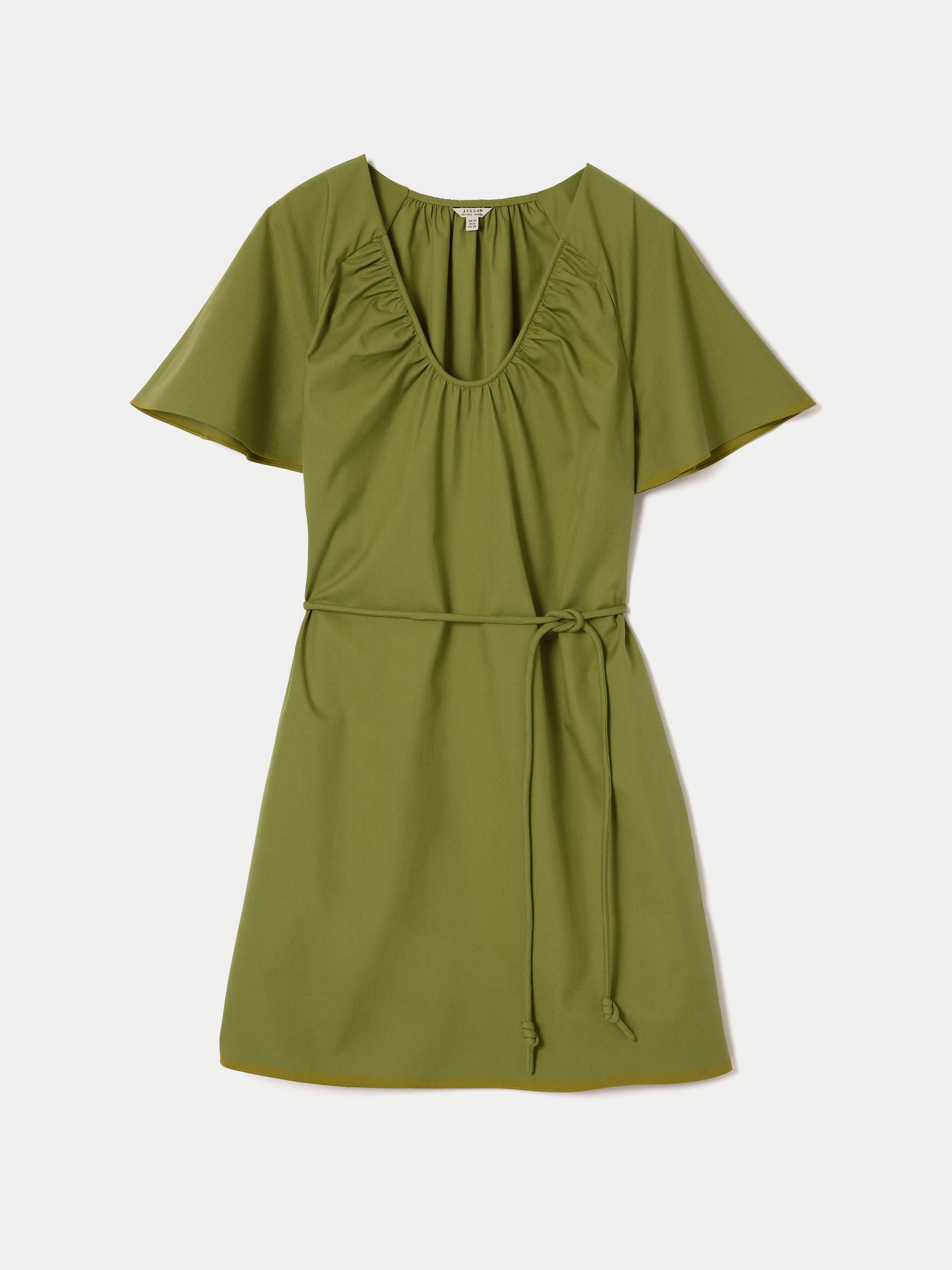 Cotton Lyocell Mini Dress | Green sold by Jigsaw product image thumbnail 5