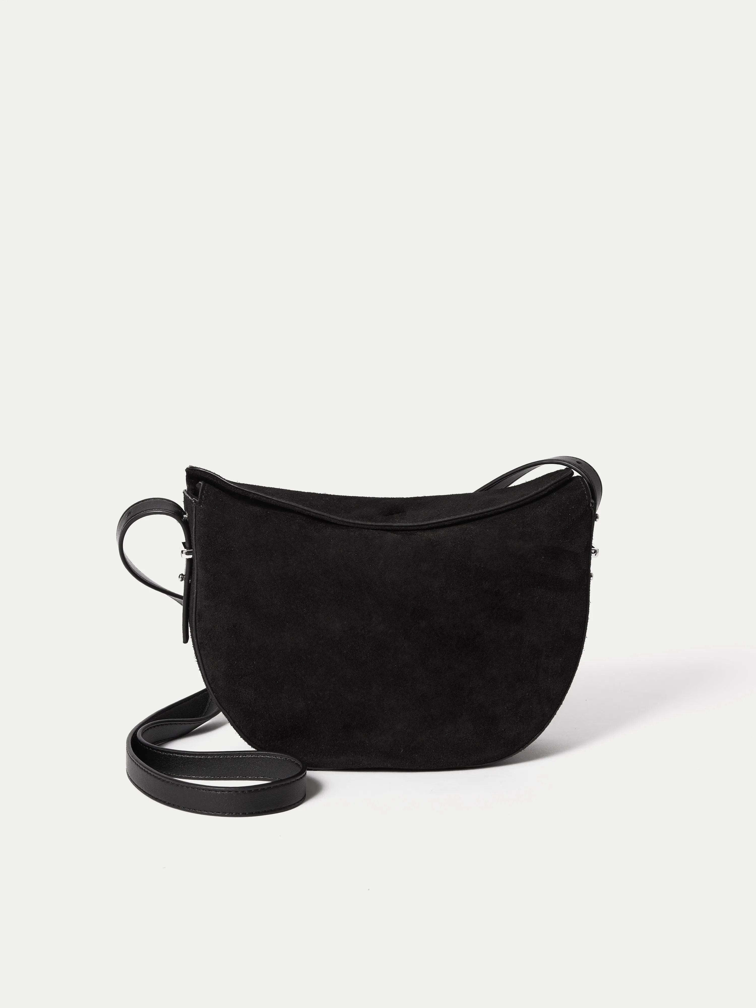 Suede Fold Over Cross Body Bag | Black sold by Jigsaw product image thumbnail 3