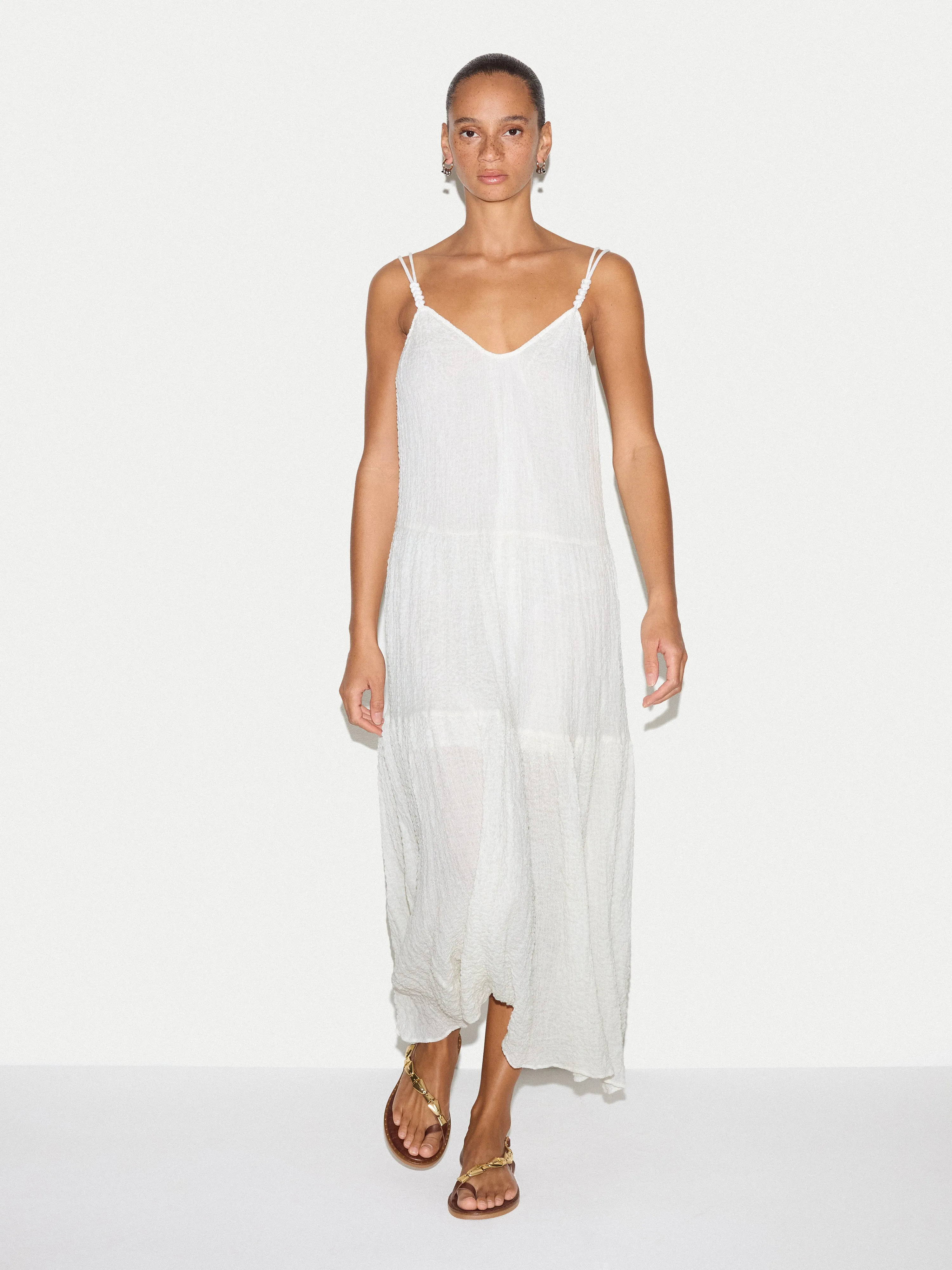 Textured Cotton Maxi Dress | White sold by Jigsaw product image thumbnail 3